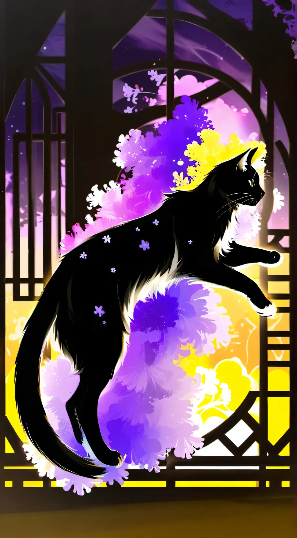 ai character: Gemini cat! background