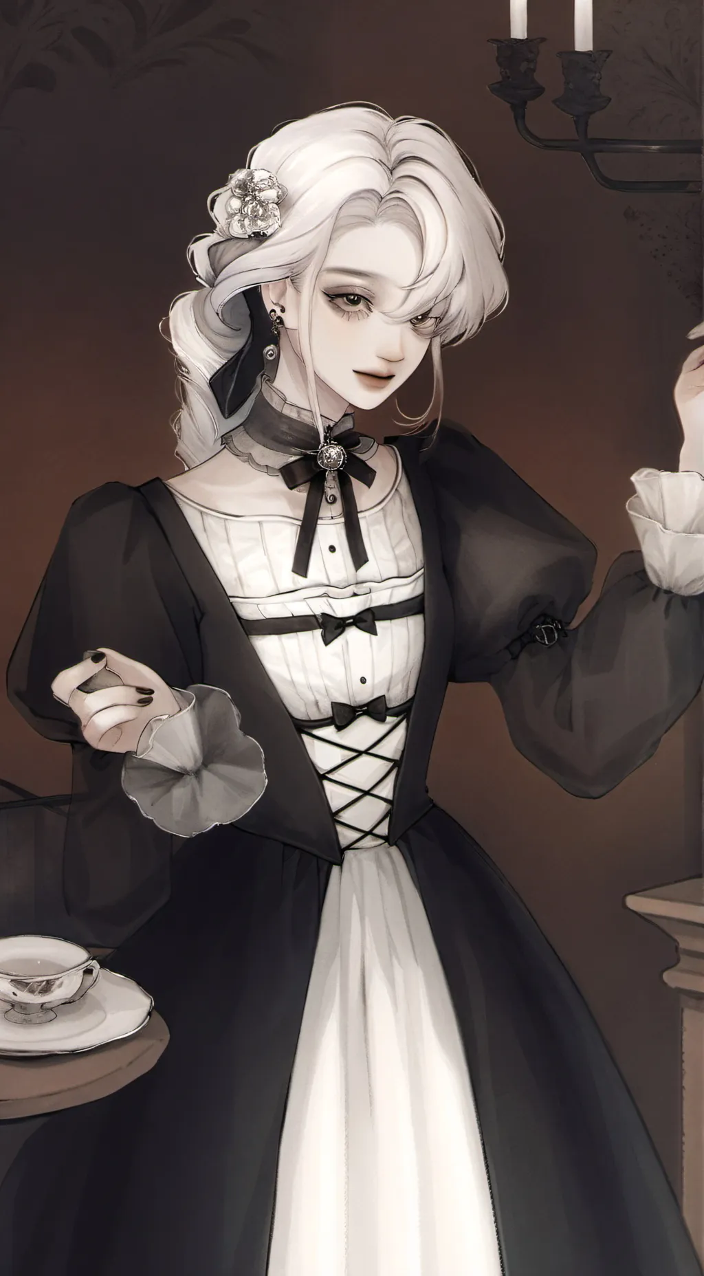 ai character: Luna background
