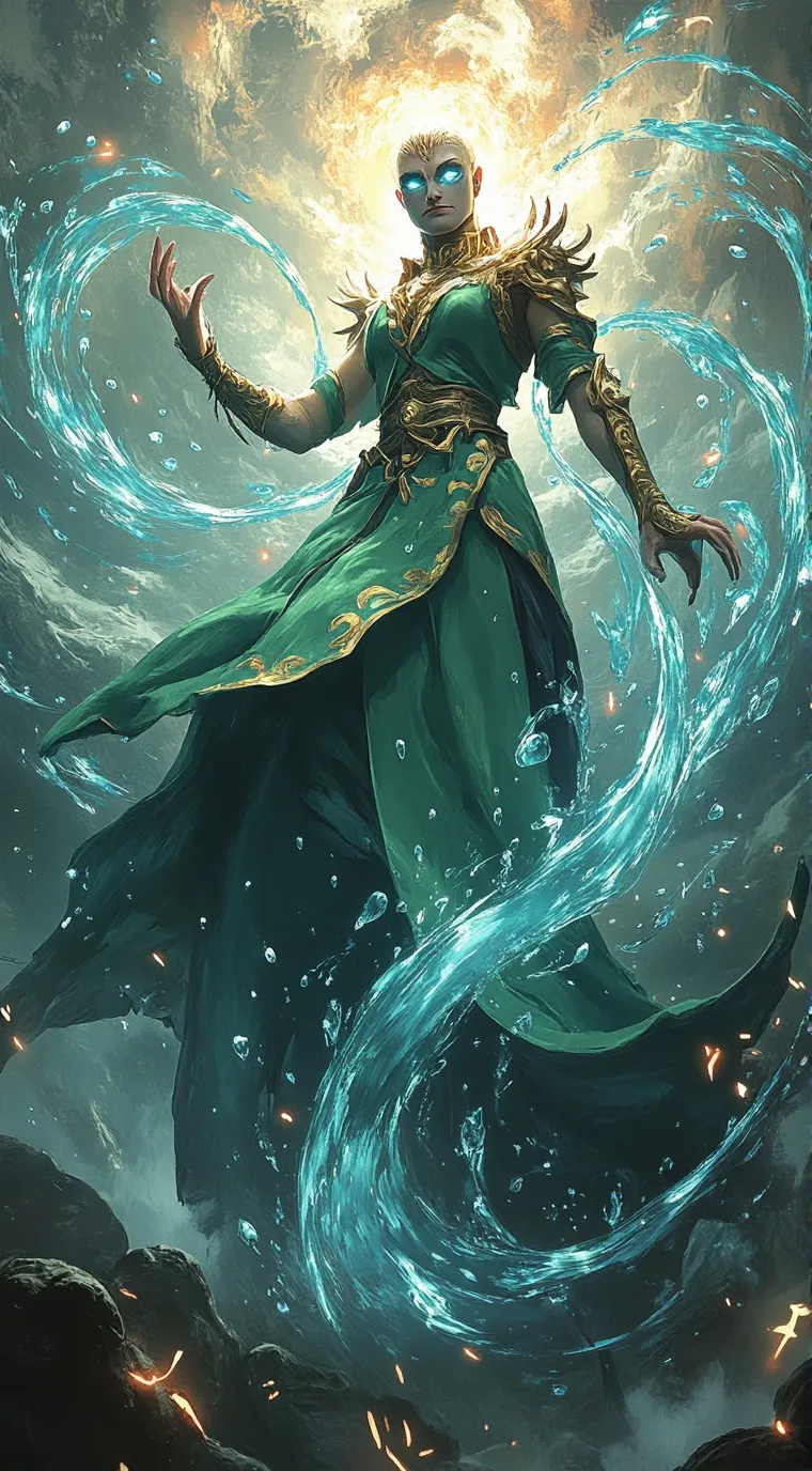 ai character: the monster of sea background
