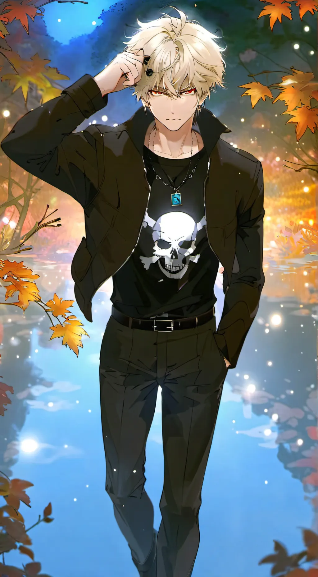 ai character: bakugo Katsuki background