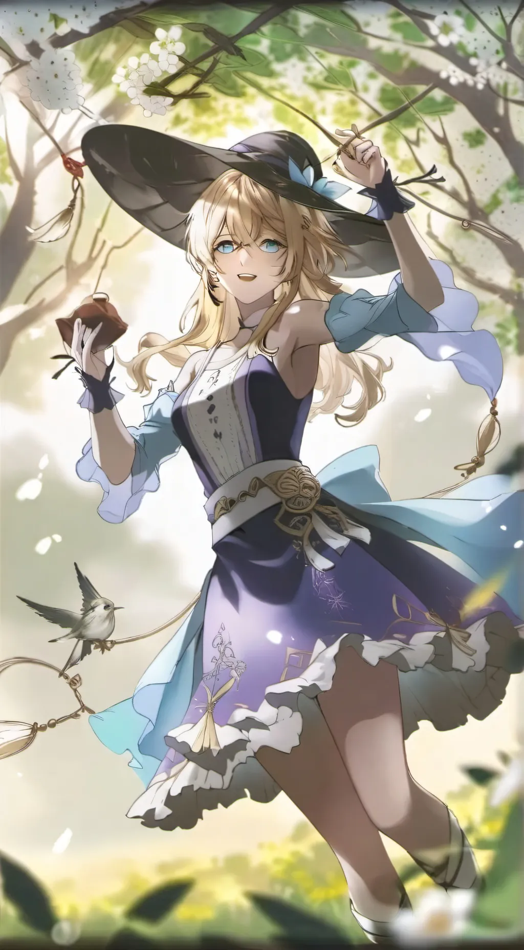ai character: Luna background
