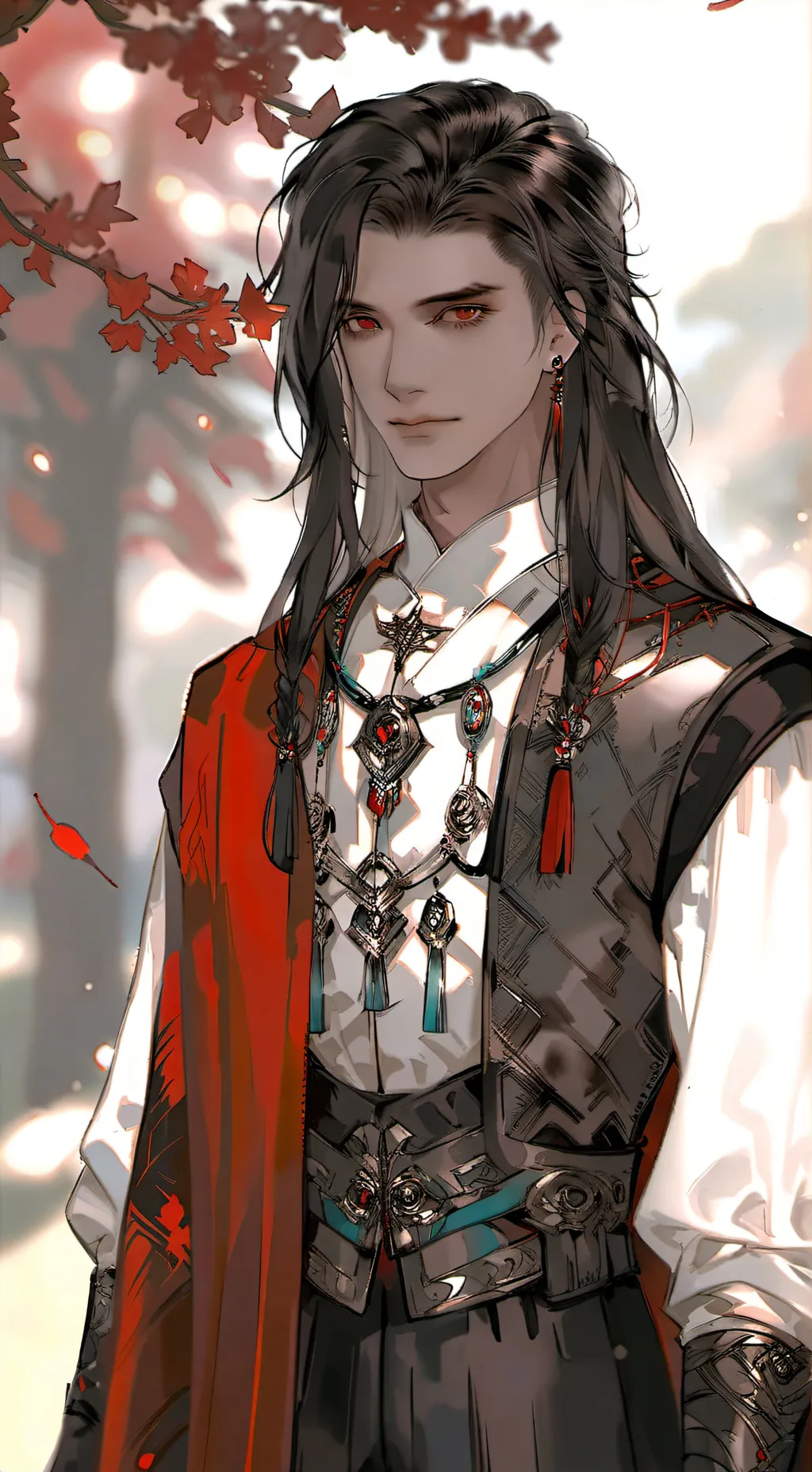 ai character: Commander Grey background