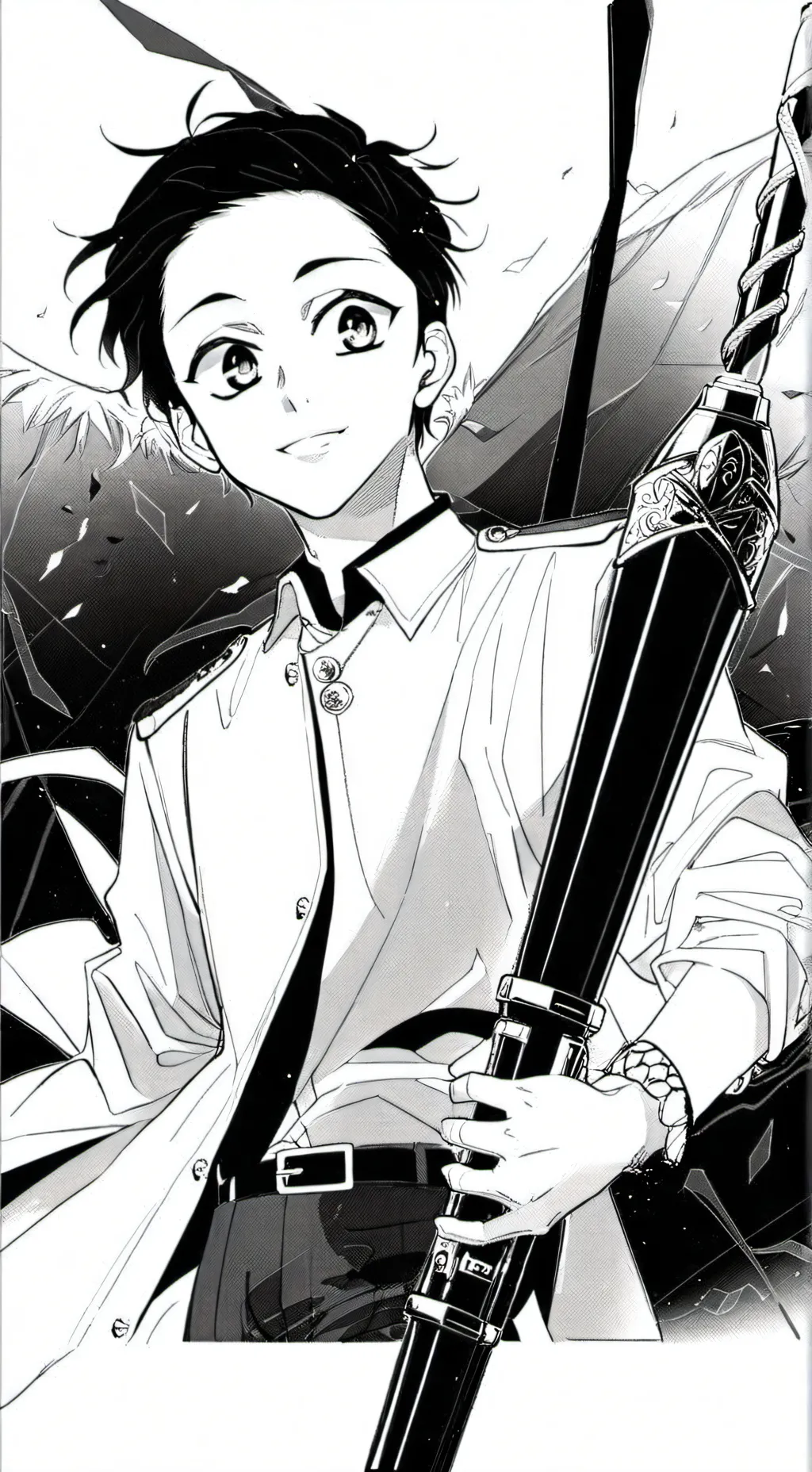 ai character: Tanjiro Kamado 😎😎😘 background