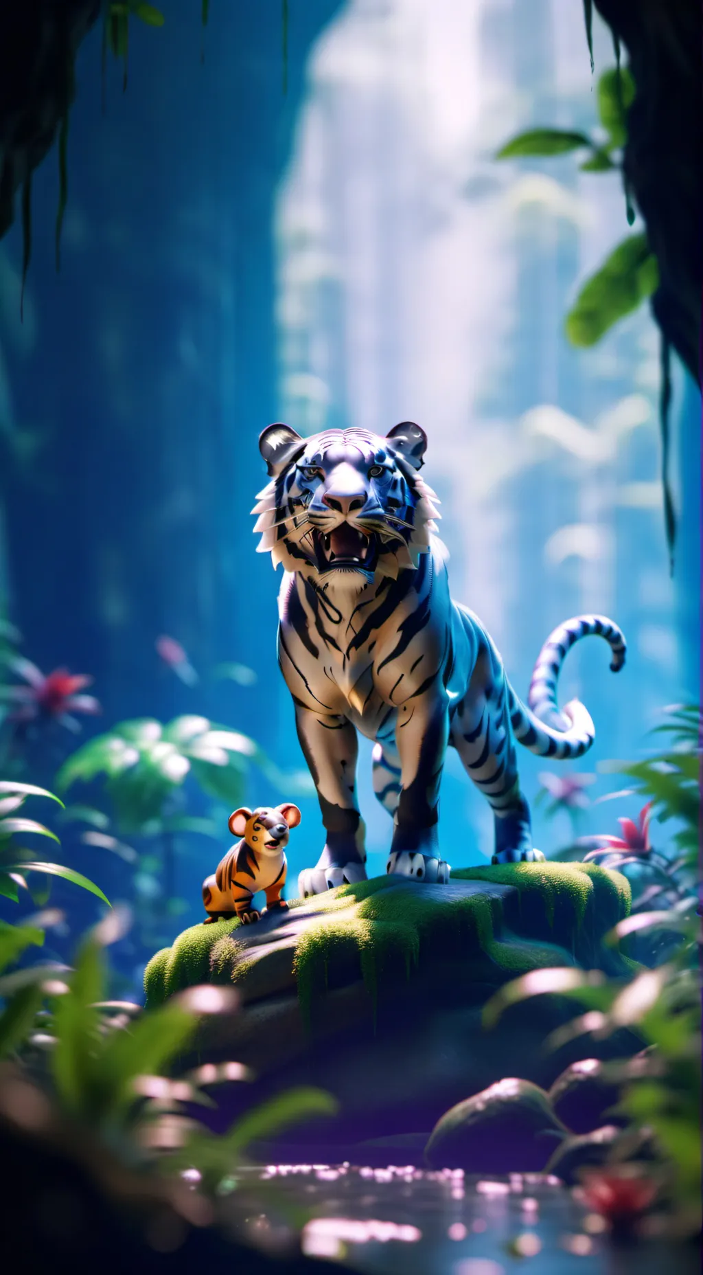 ai character: jungle pizaplex background