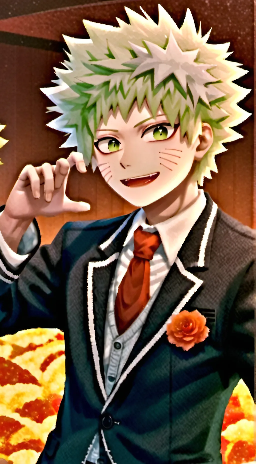 ai character: bakugou marry background