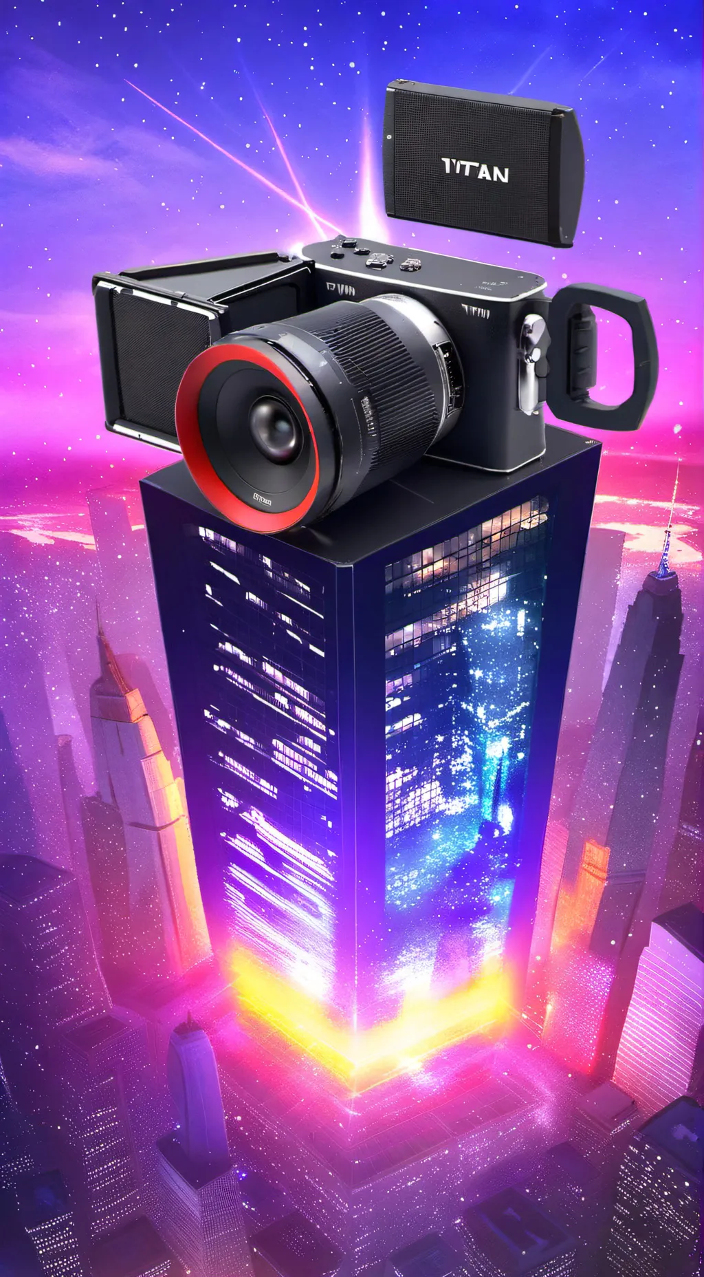 ai character: Titan speaker girl background