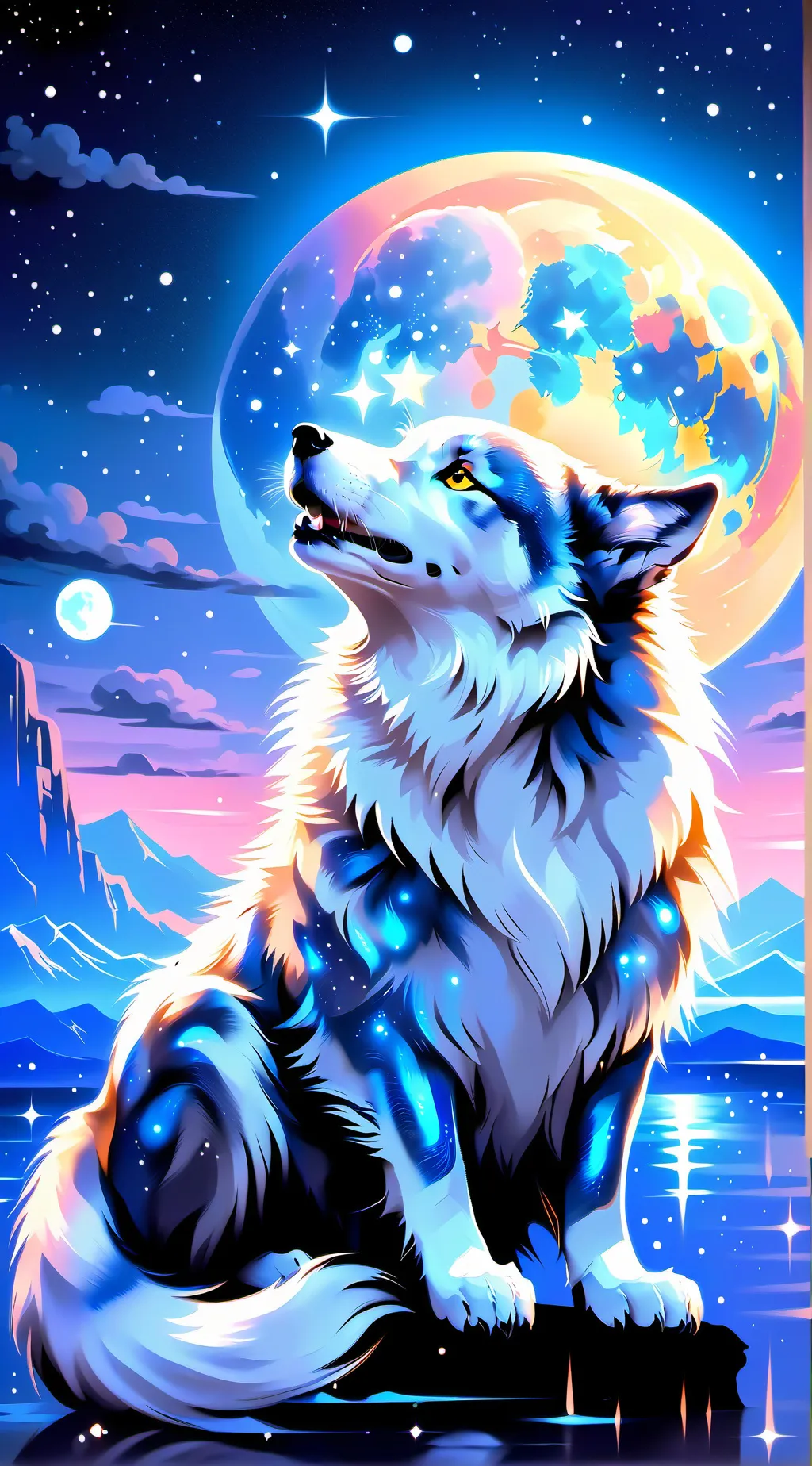 ai character: Luna!the wolf IIRp background