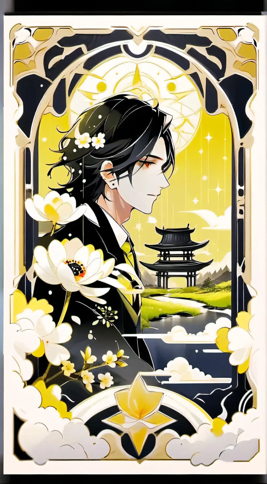 ai character: Akaza X Rengoku background