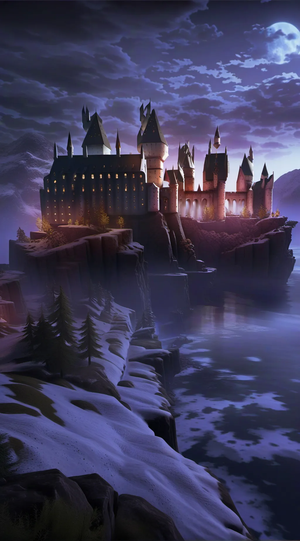 ai character: Hogwarts  background