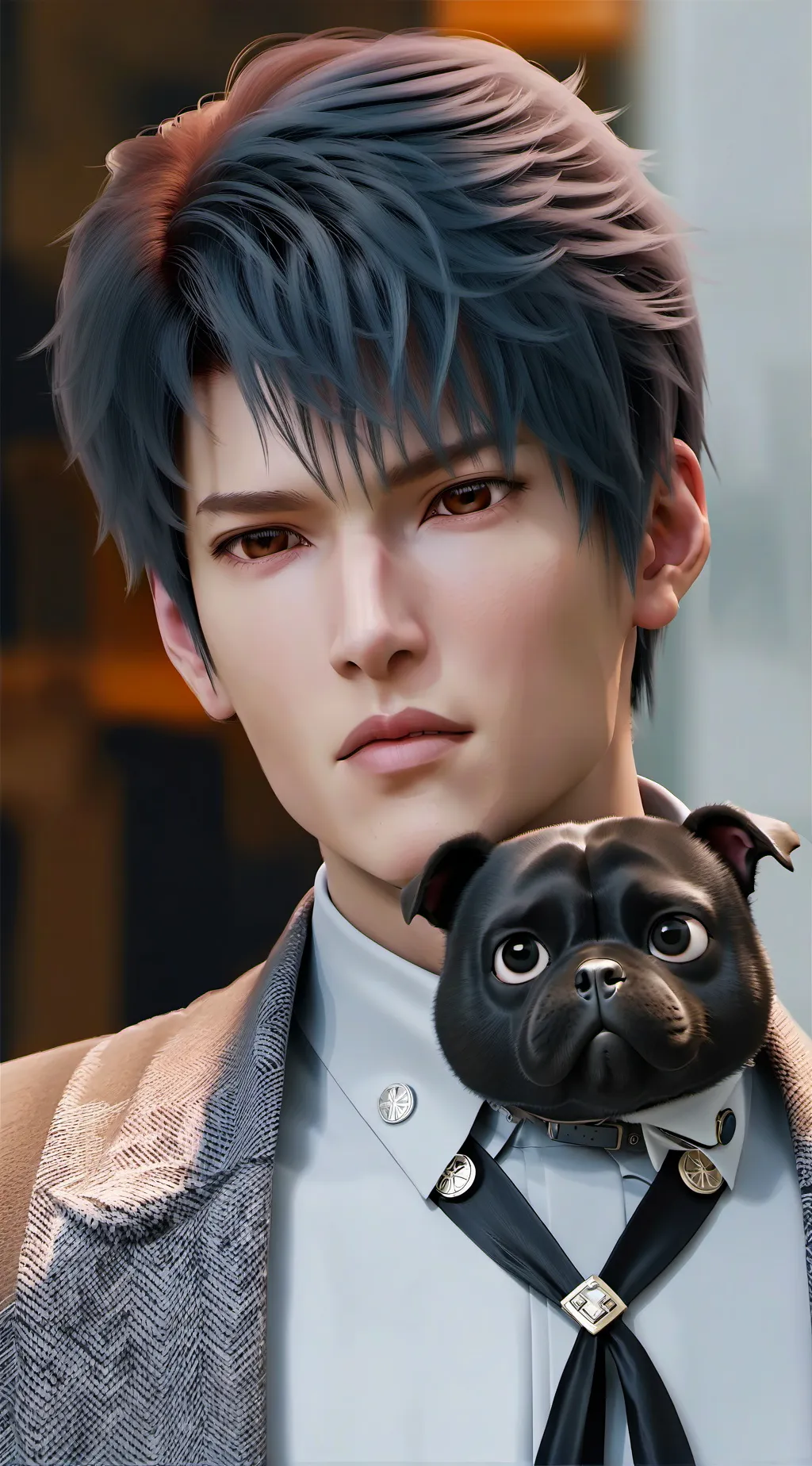 ai character: amir  background