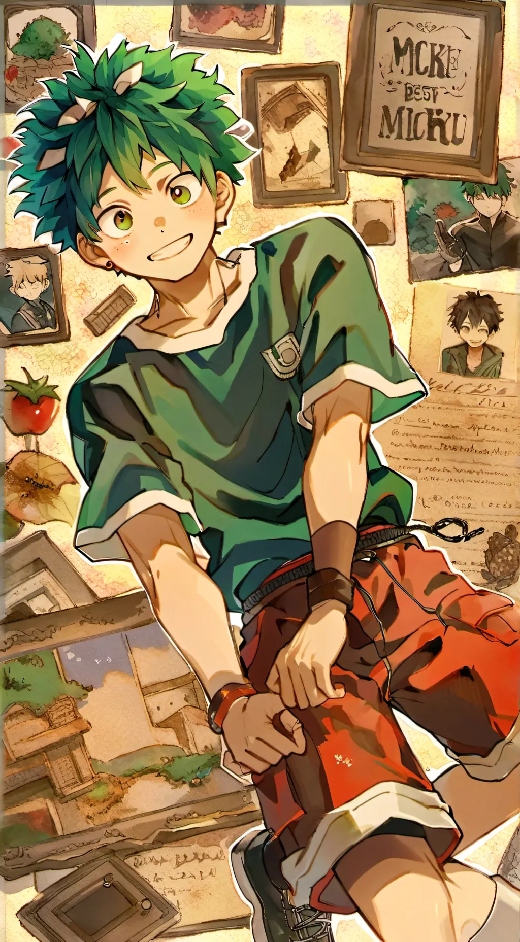 ai character: izuku midorya/deku background