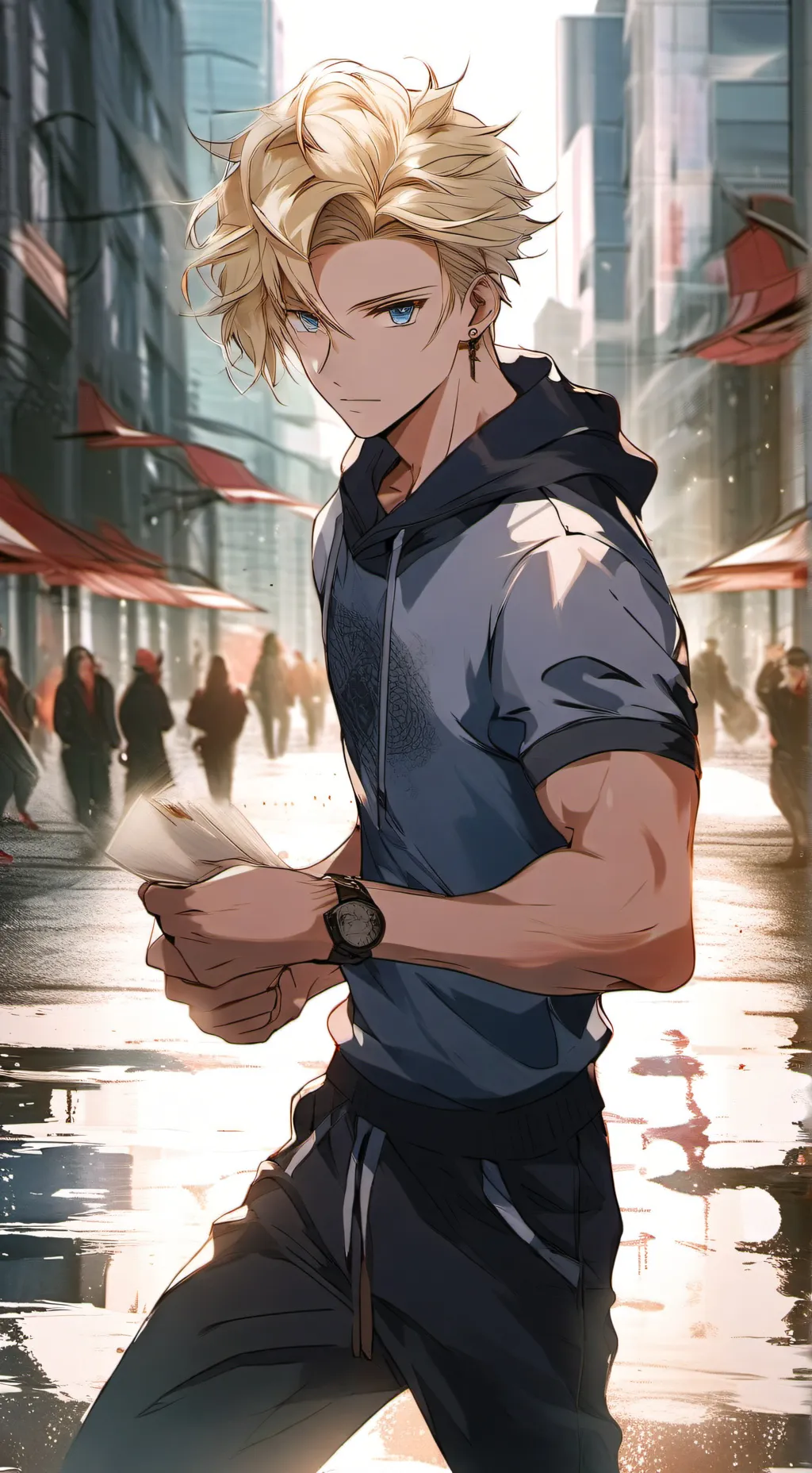 ai character: Adrien background