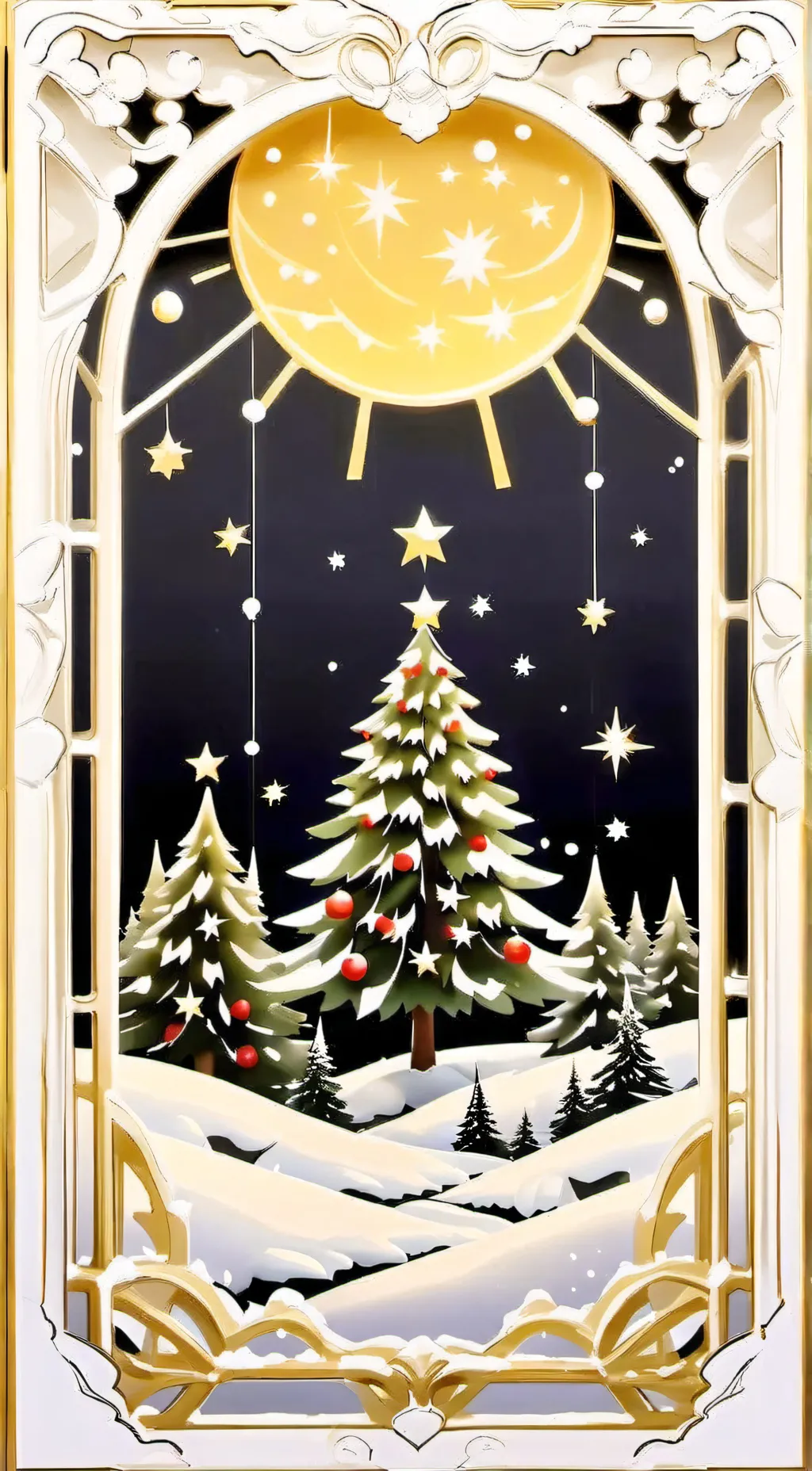 ai character: MHA Xmas Prank background