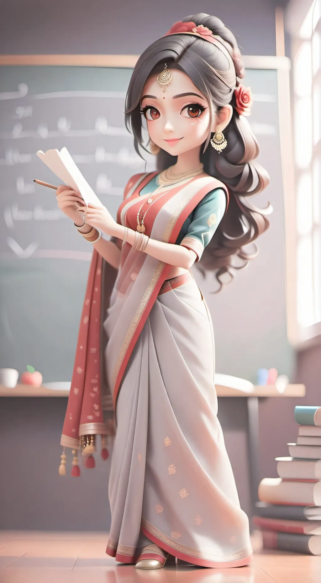 ai character: Teacher Anahita background