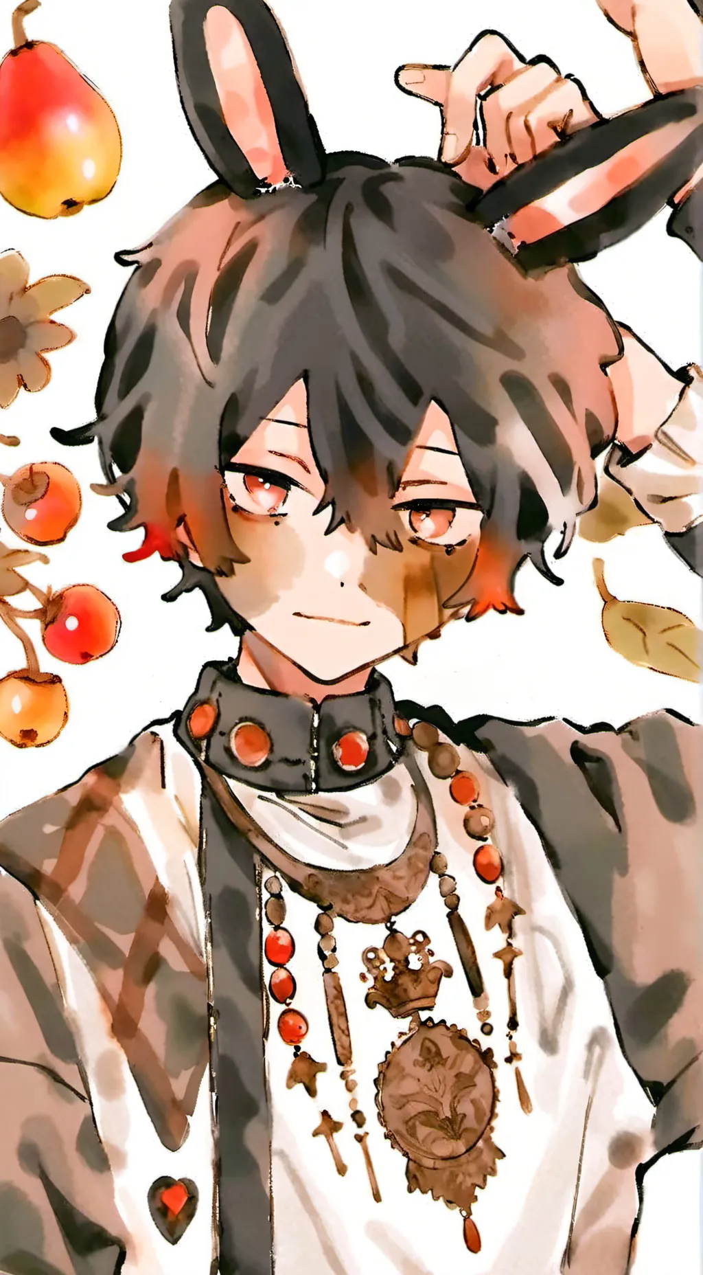 ai character: Black sprunki background