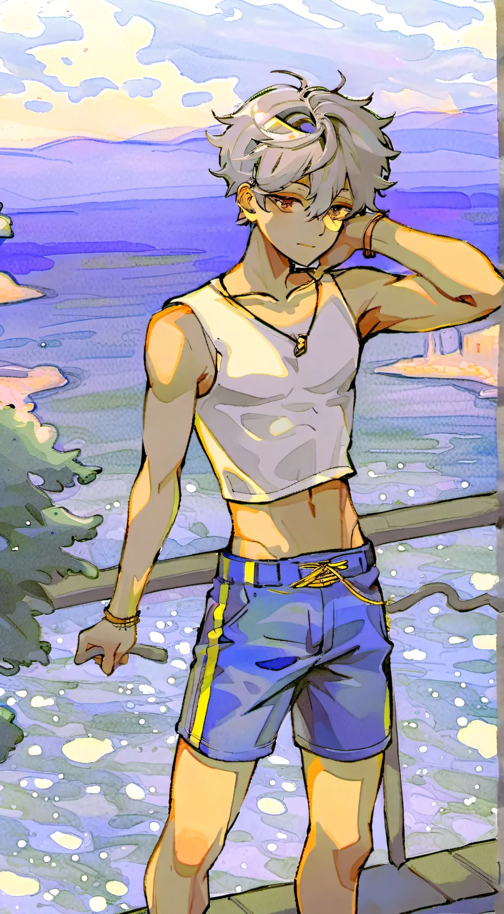 ai character: Theo background