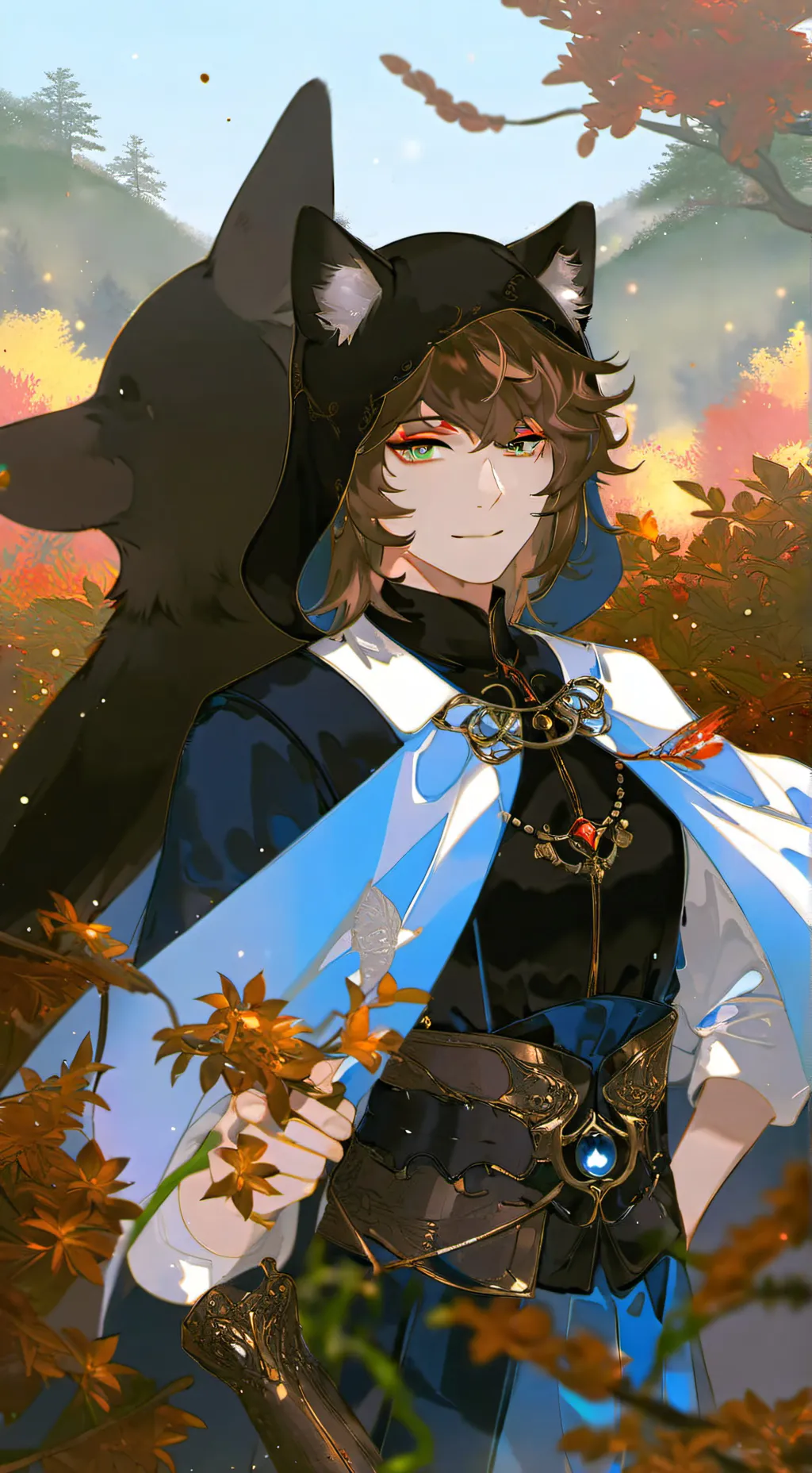 ai character: Luna background