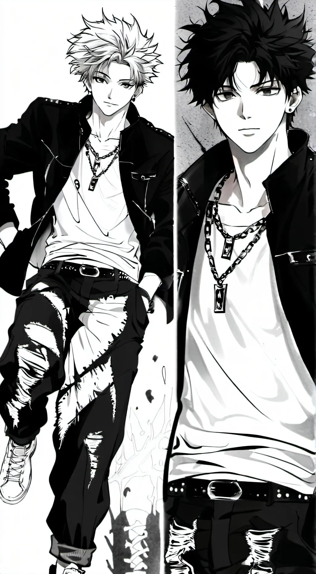 ai character: gon and kil  background
