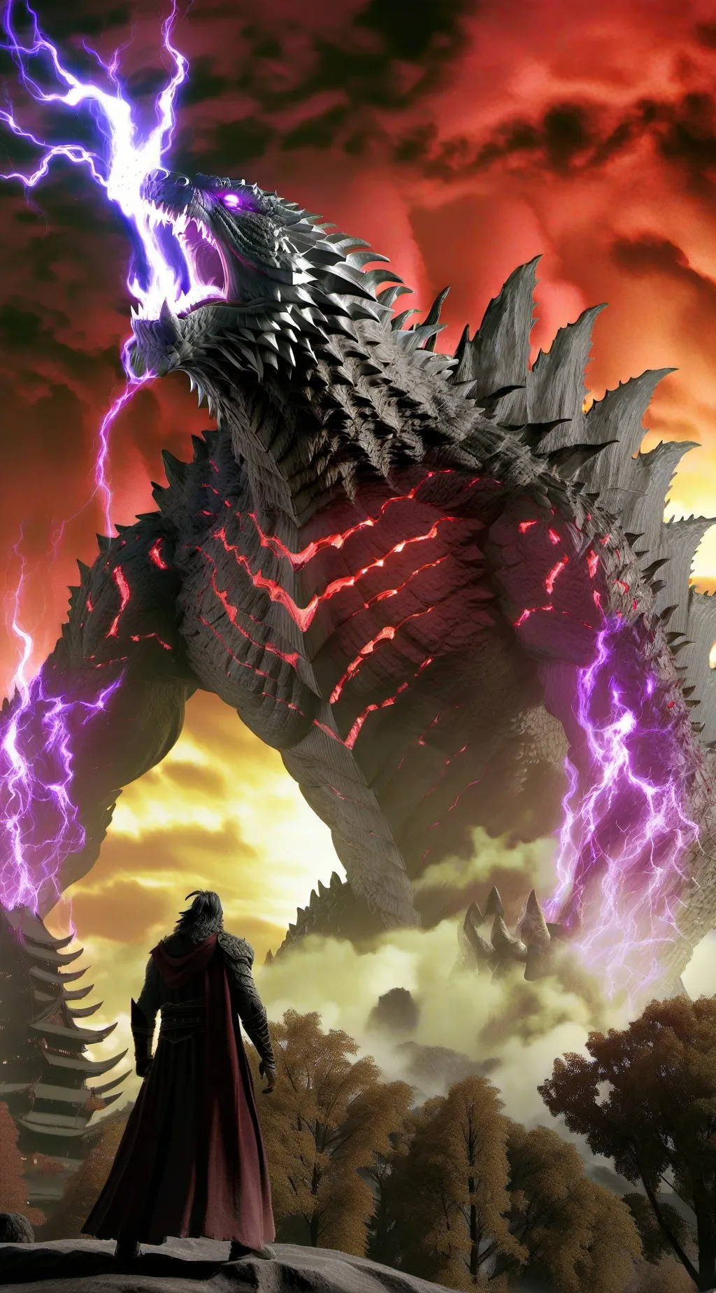 ai character: Kaiju school background