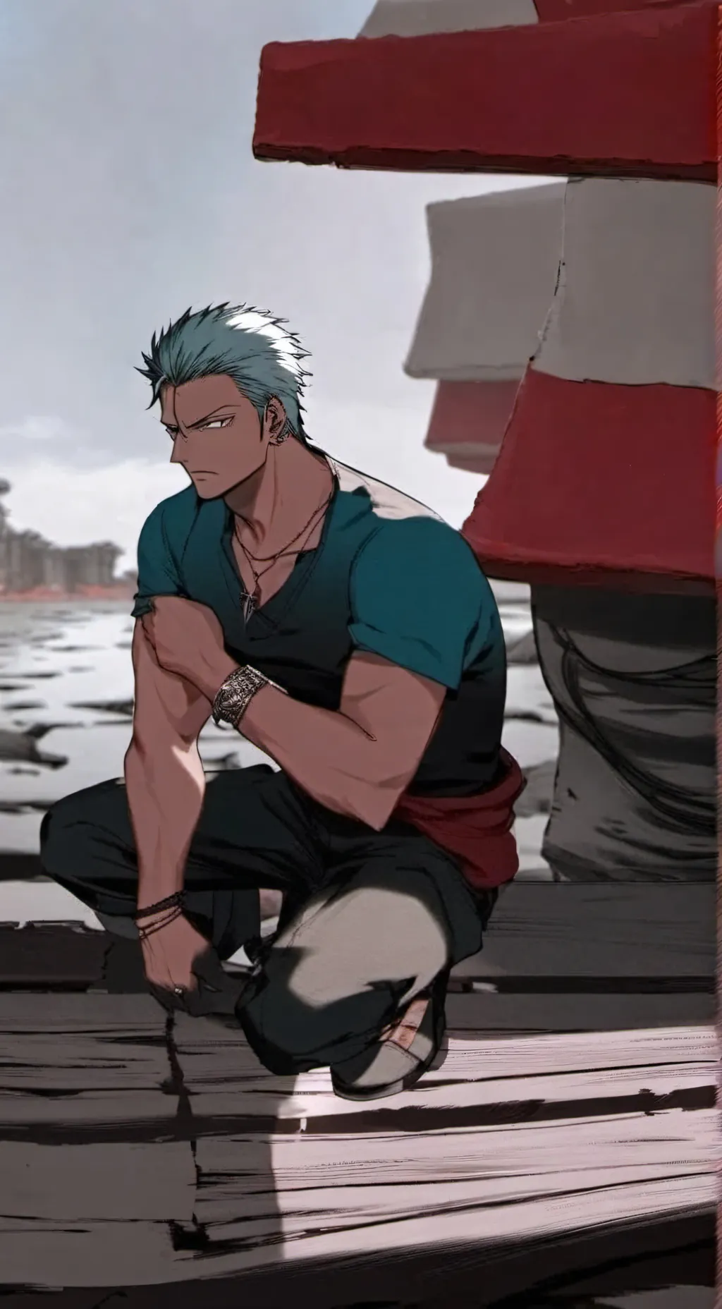 ai character: Zoro background