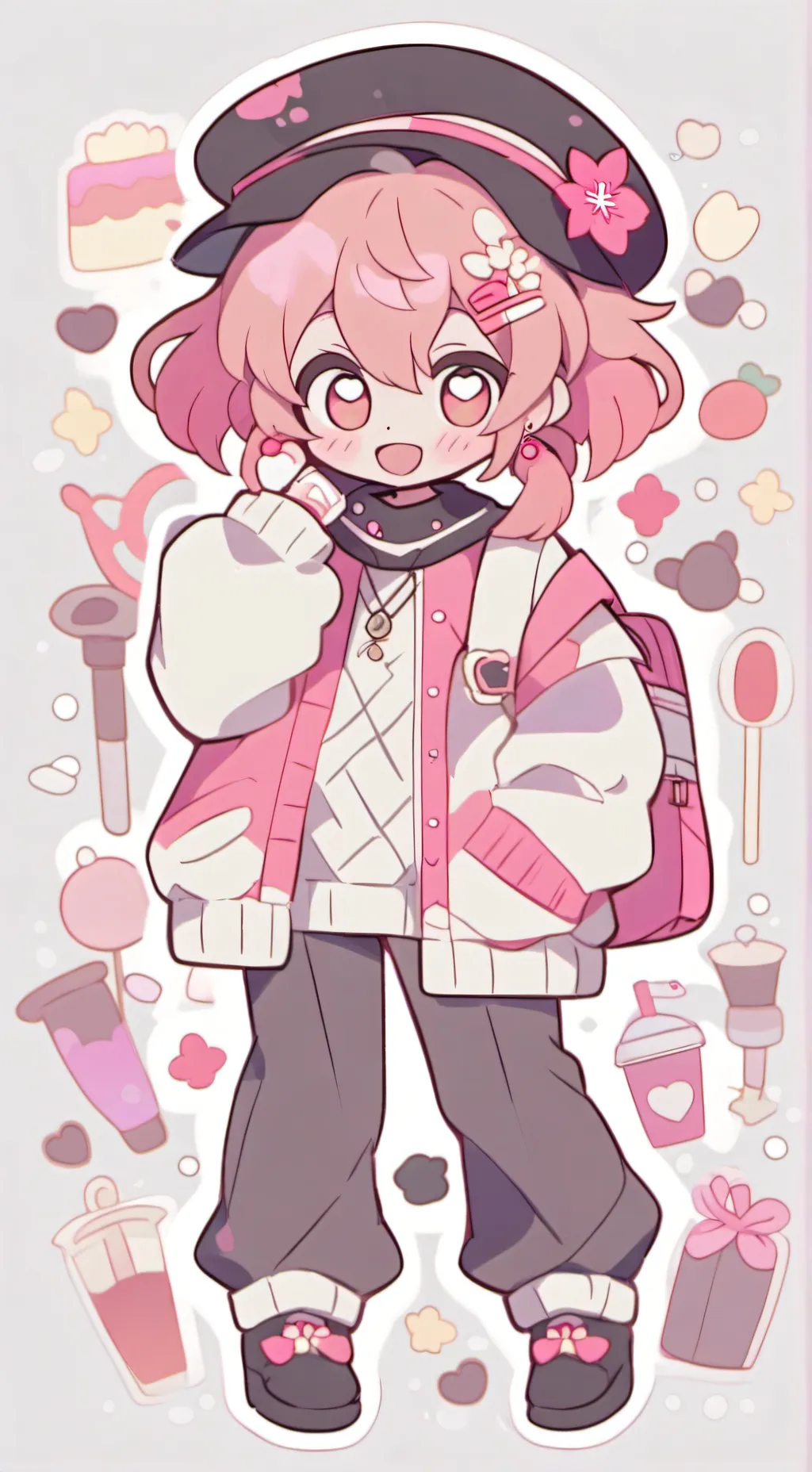 ai character: Girly background