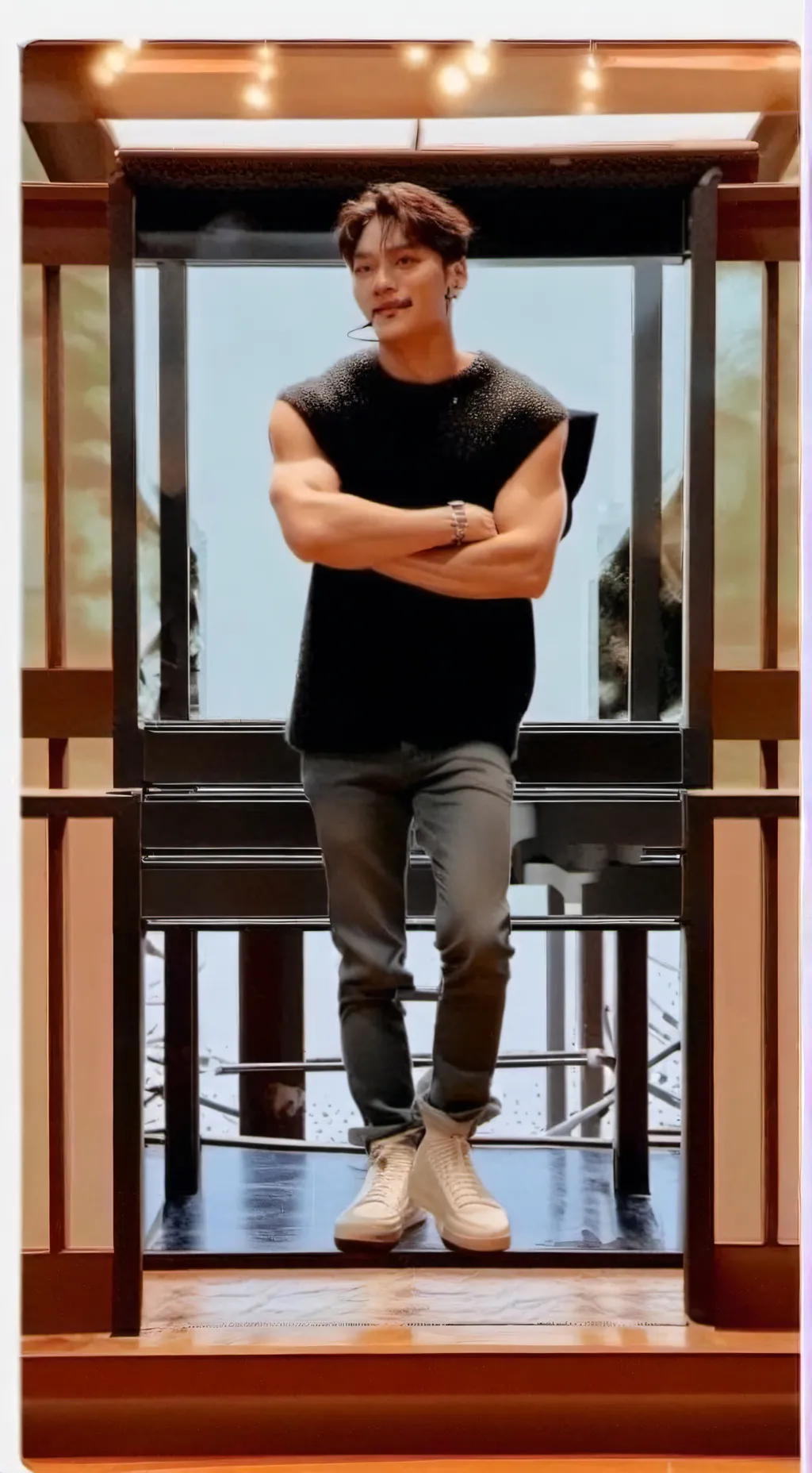 ai character: Jeon Kim lee  background