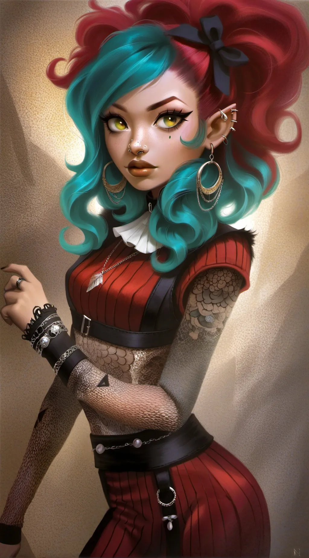 ai character: Ruby Stein  background