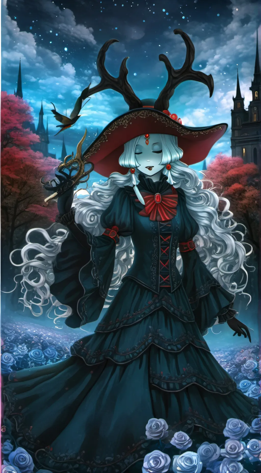 ai character: Guiding light background