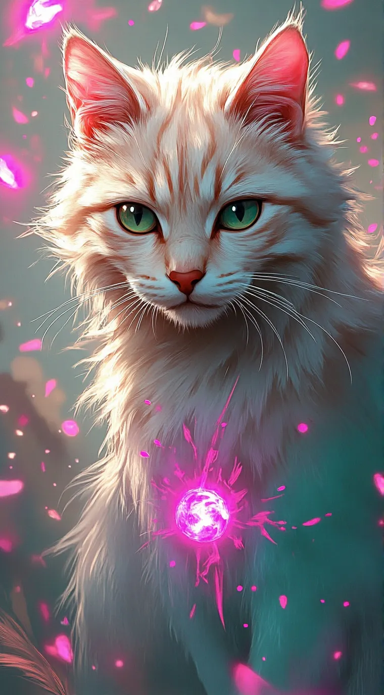 ai character: pink background
