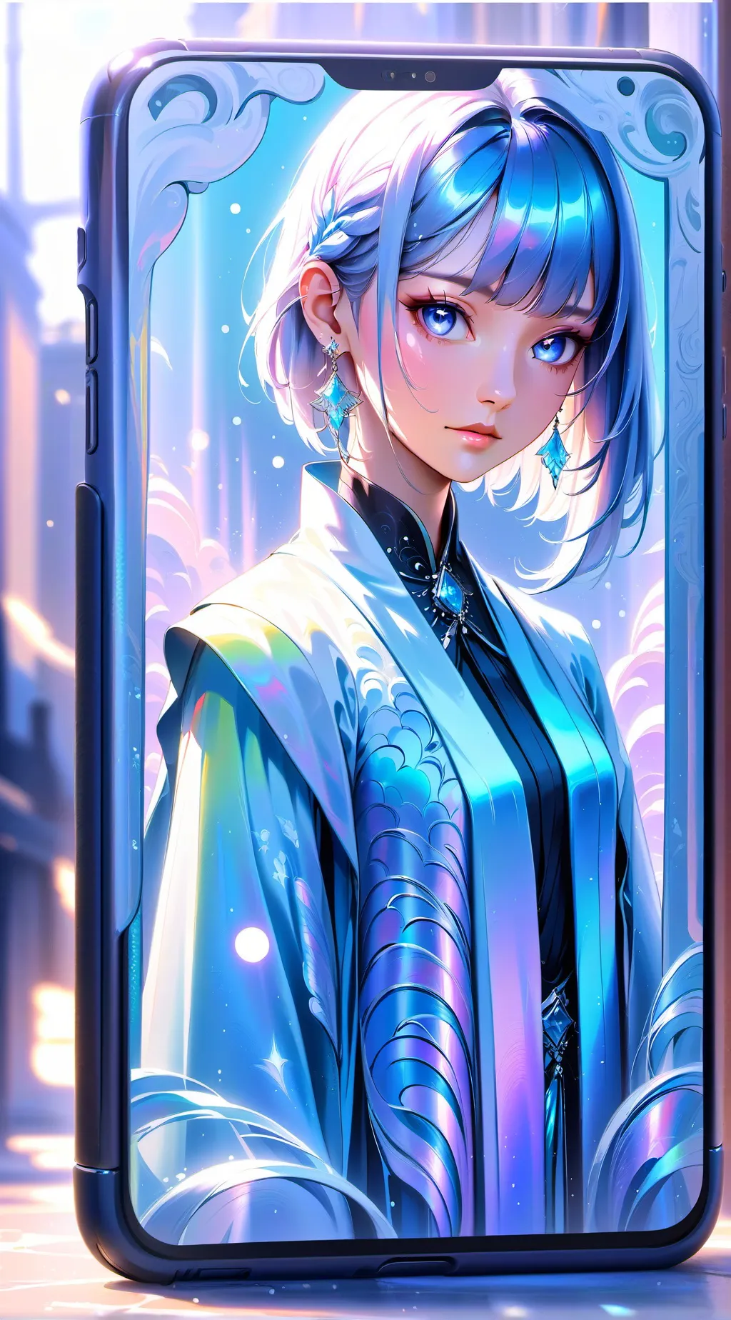 ai character: Luna background