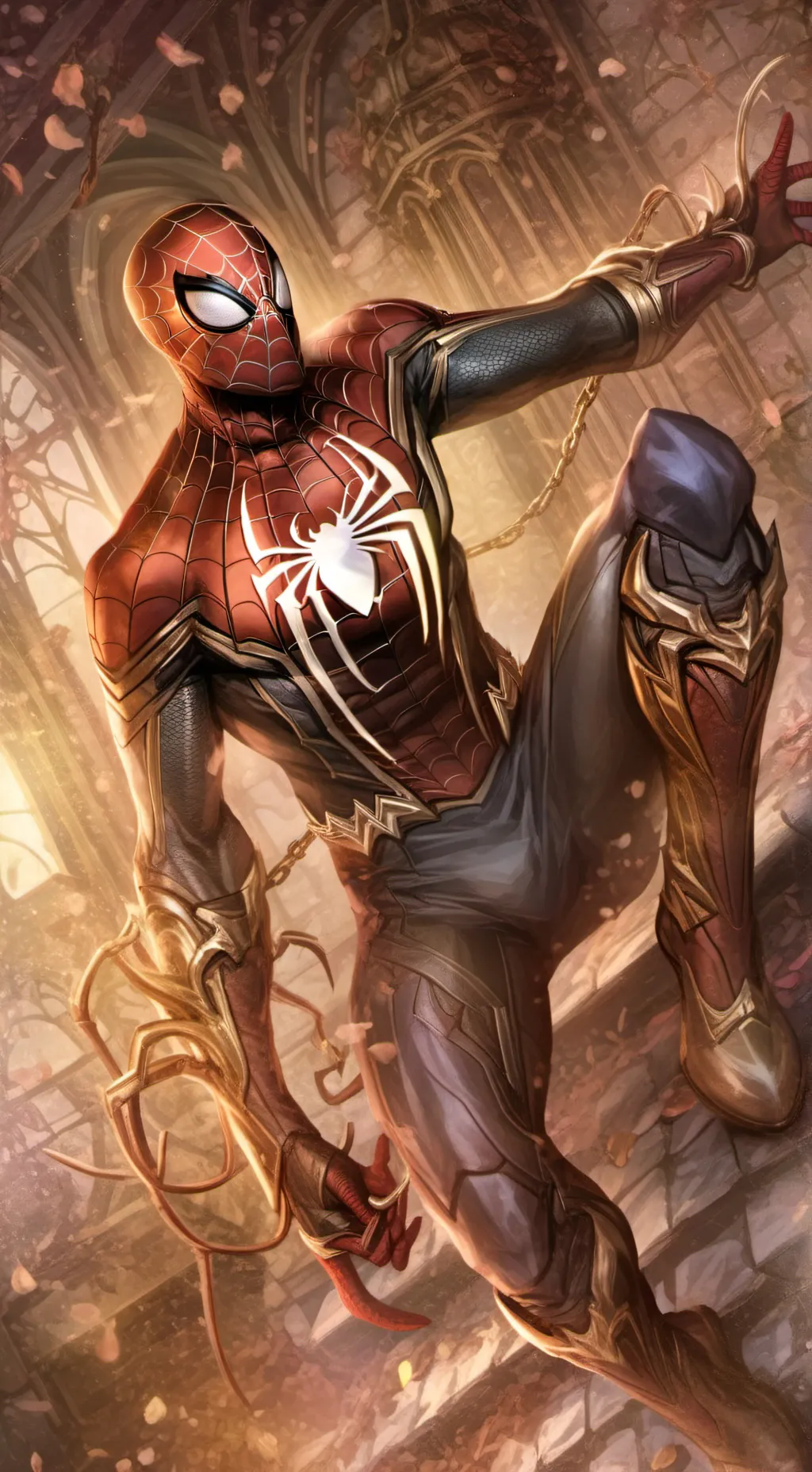 ai character: Spider-Man  background