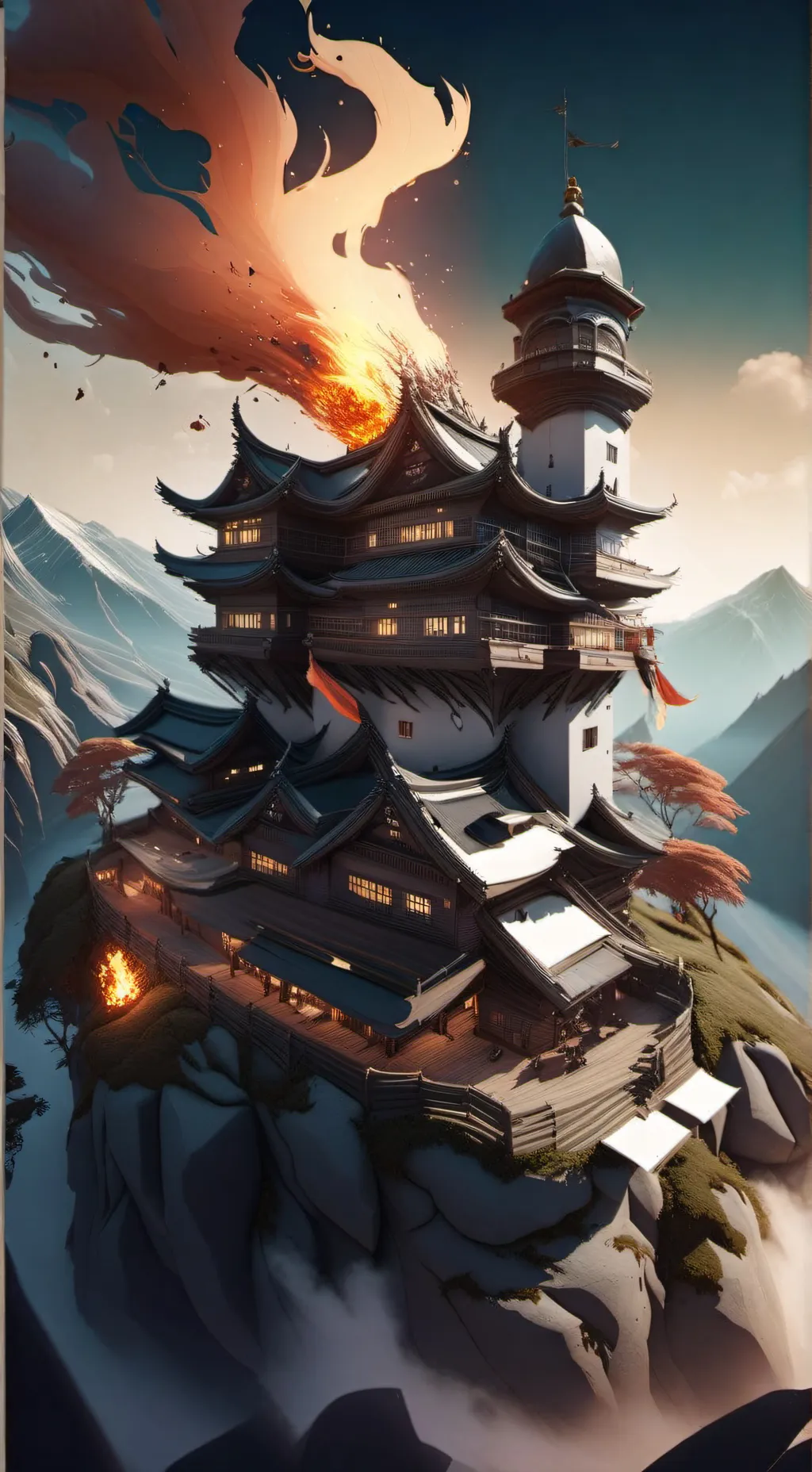 ai character: Plane crash background