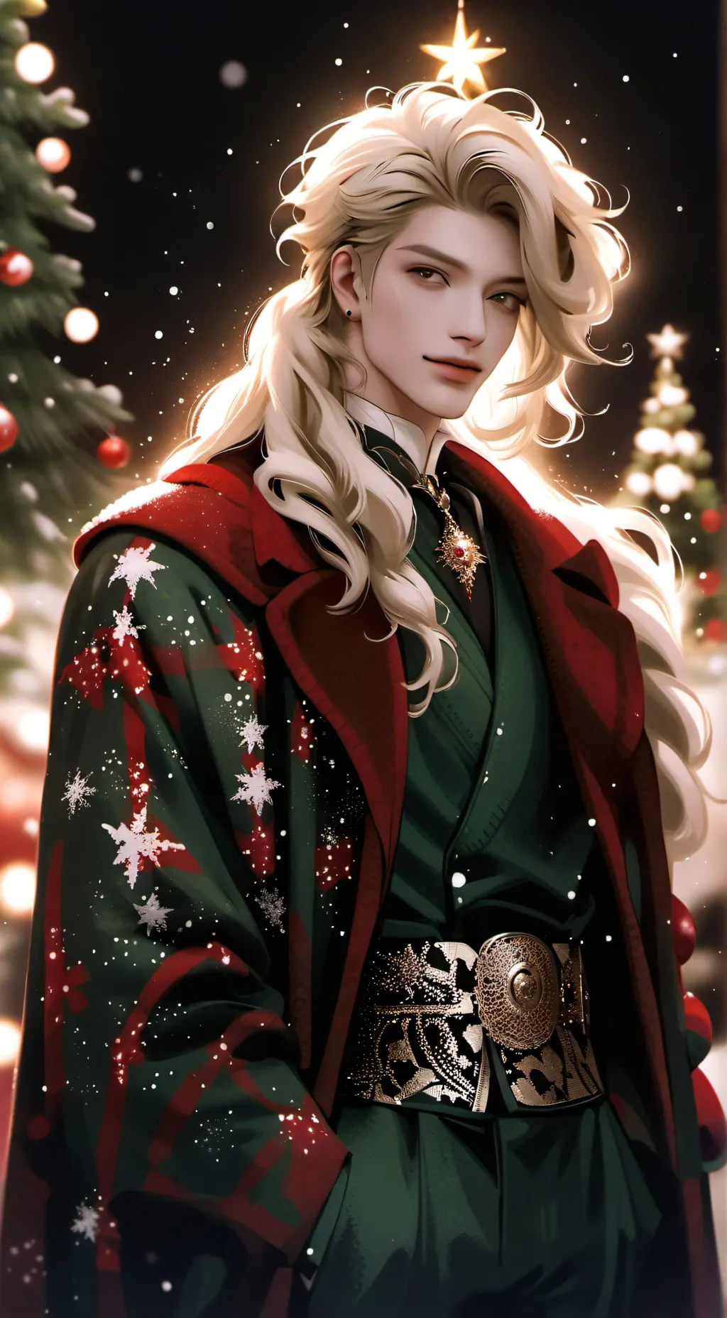 ai character: Gang Christmas:) background