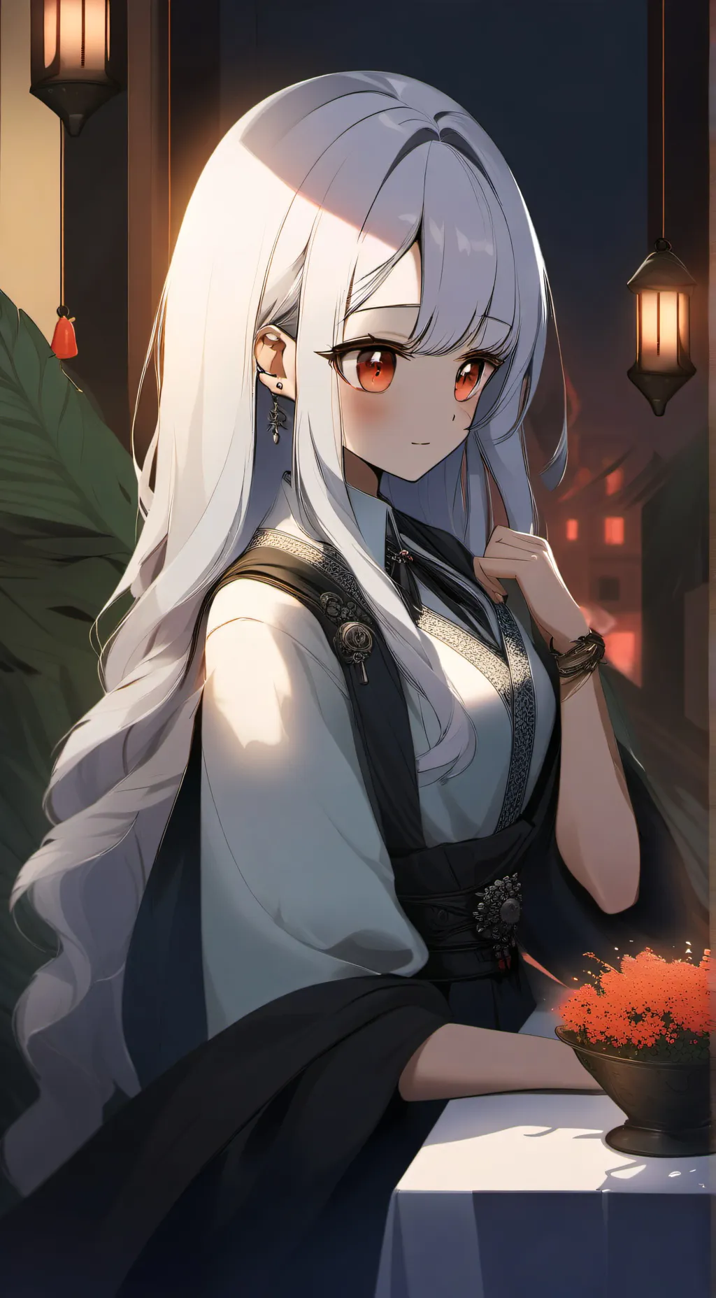 ai character: Izabella  background