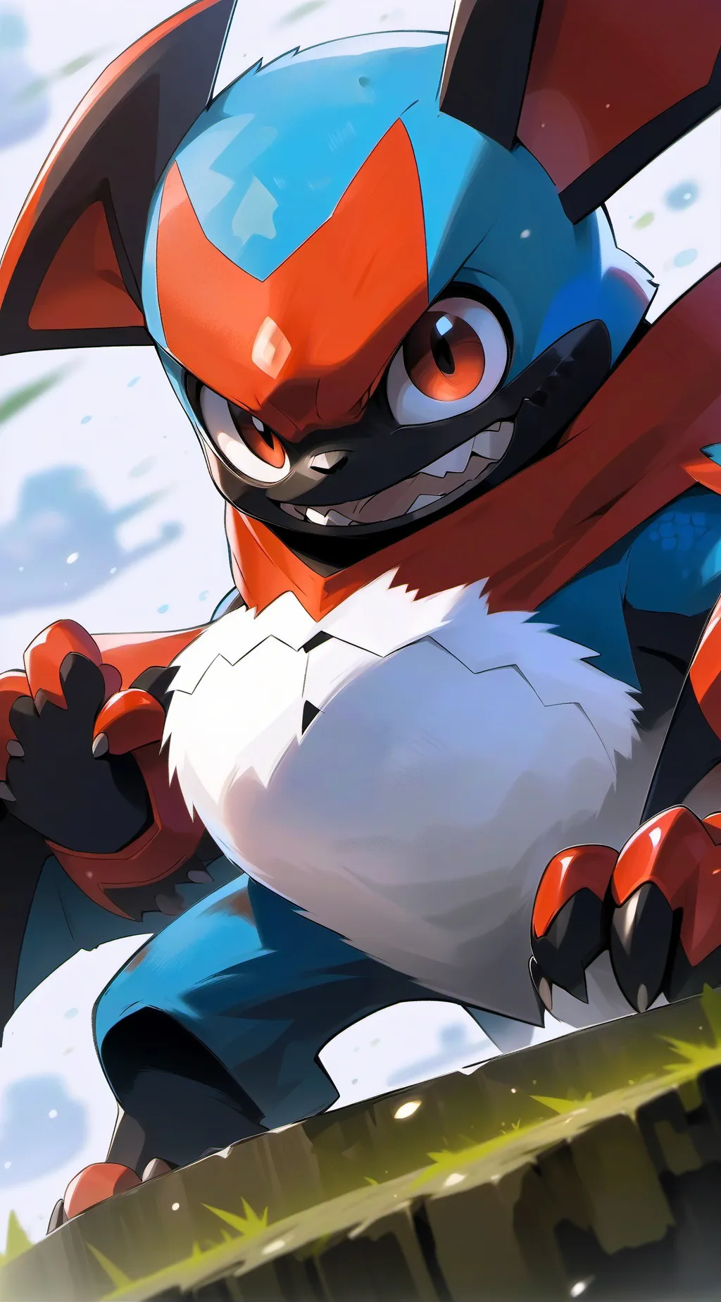 ai character: sprunki you gray.. background