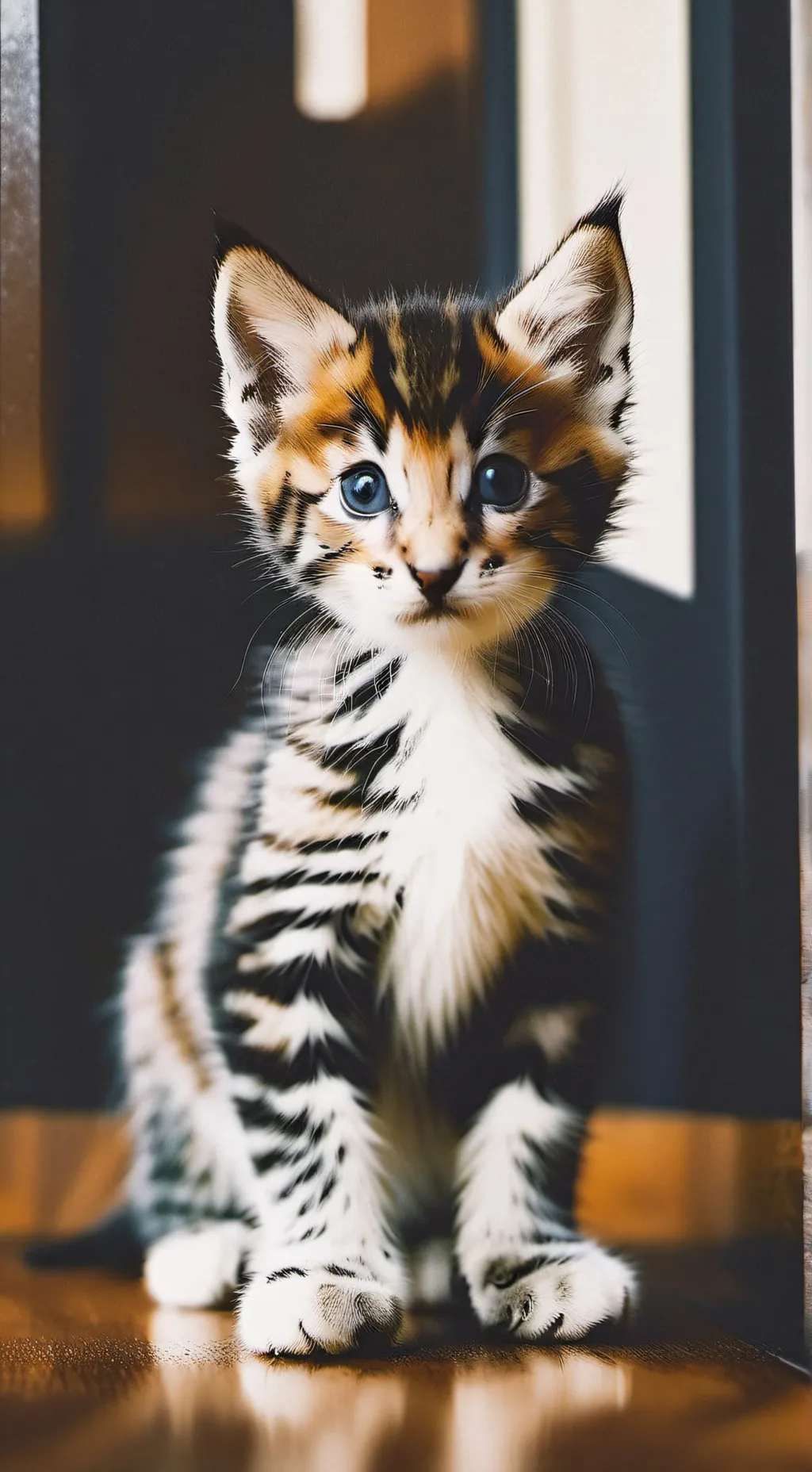 ai character: scared kitty background