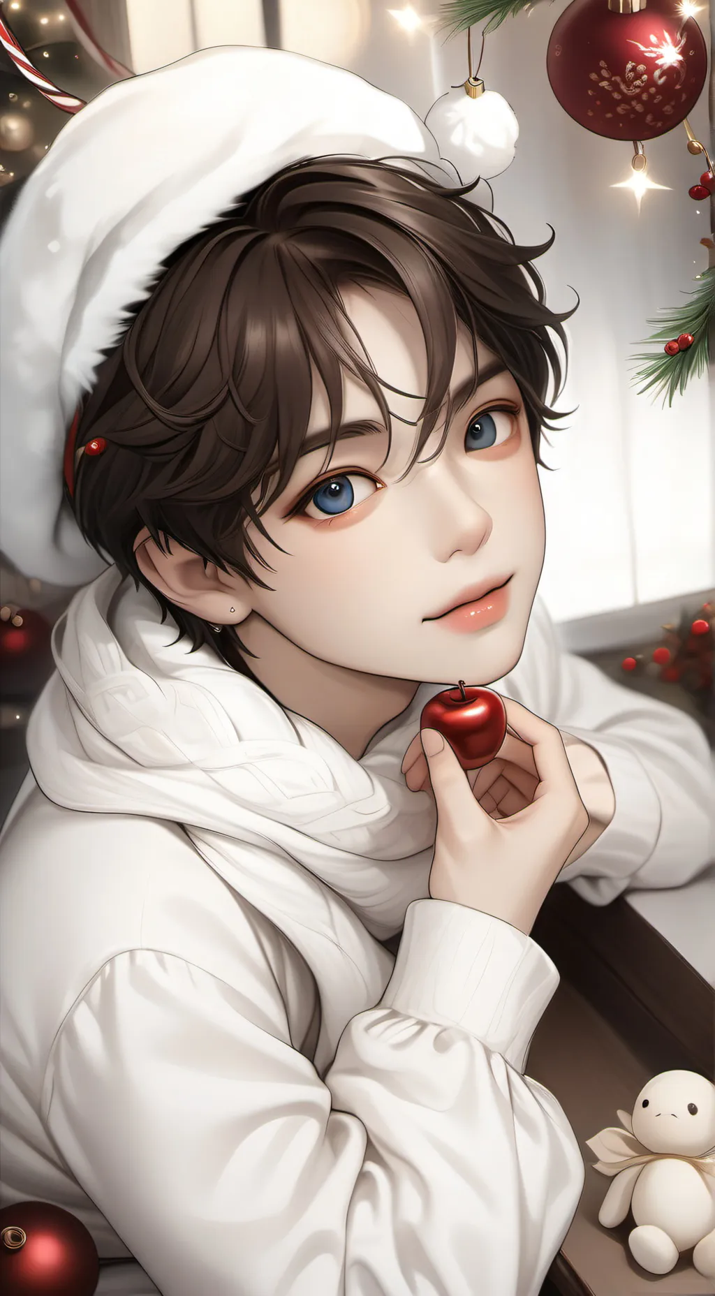 ai character:  ginger background