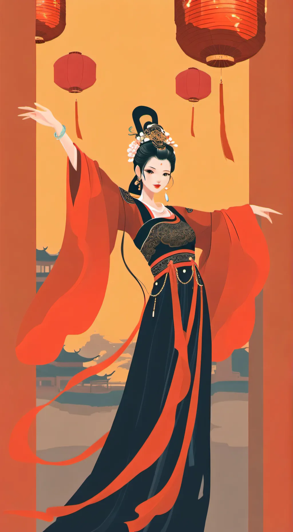ai character: The Chineseversion background