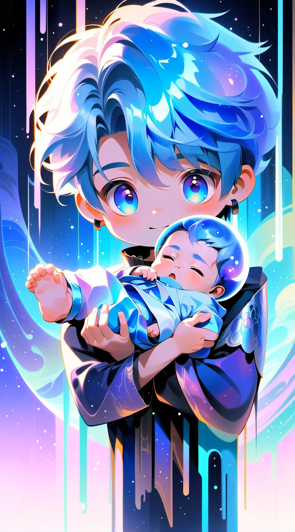 ai character: Crazy family! background