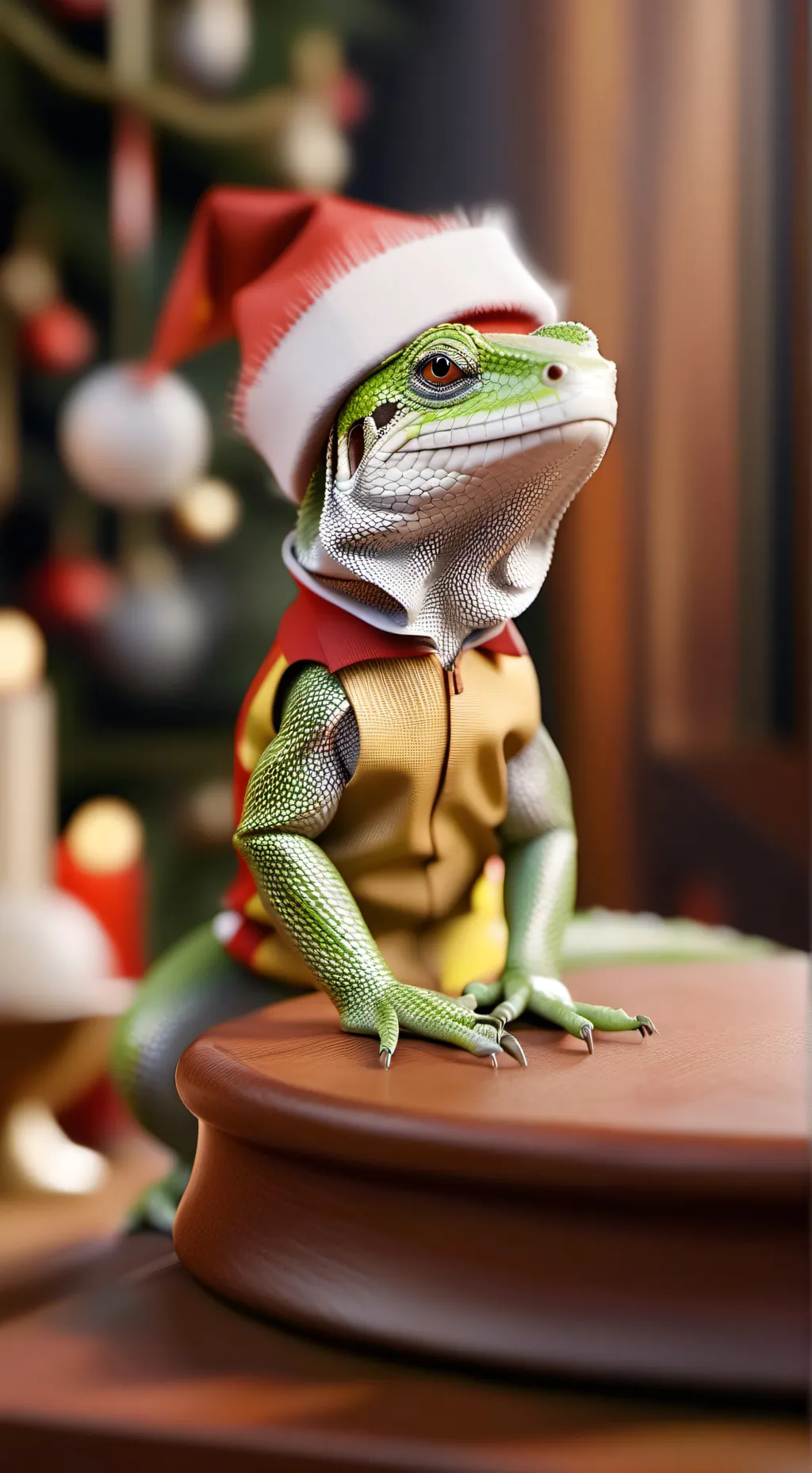 ai character: justalizardcrismas background