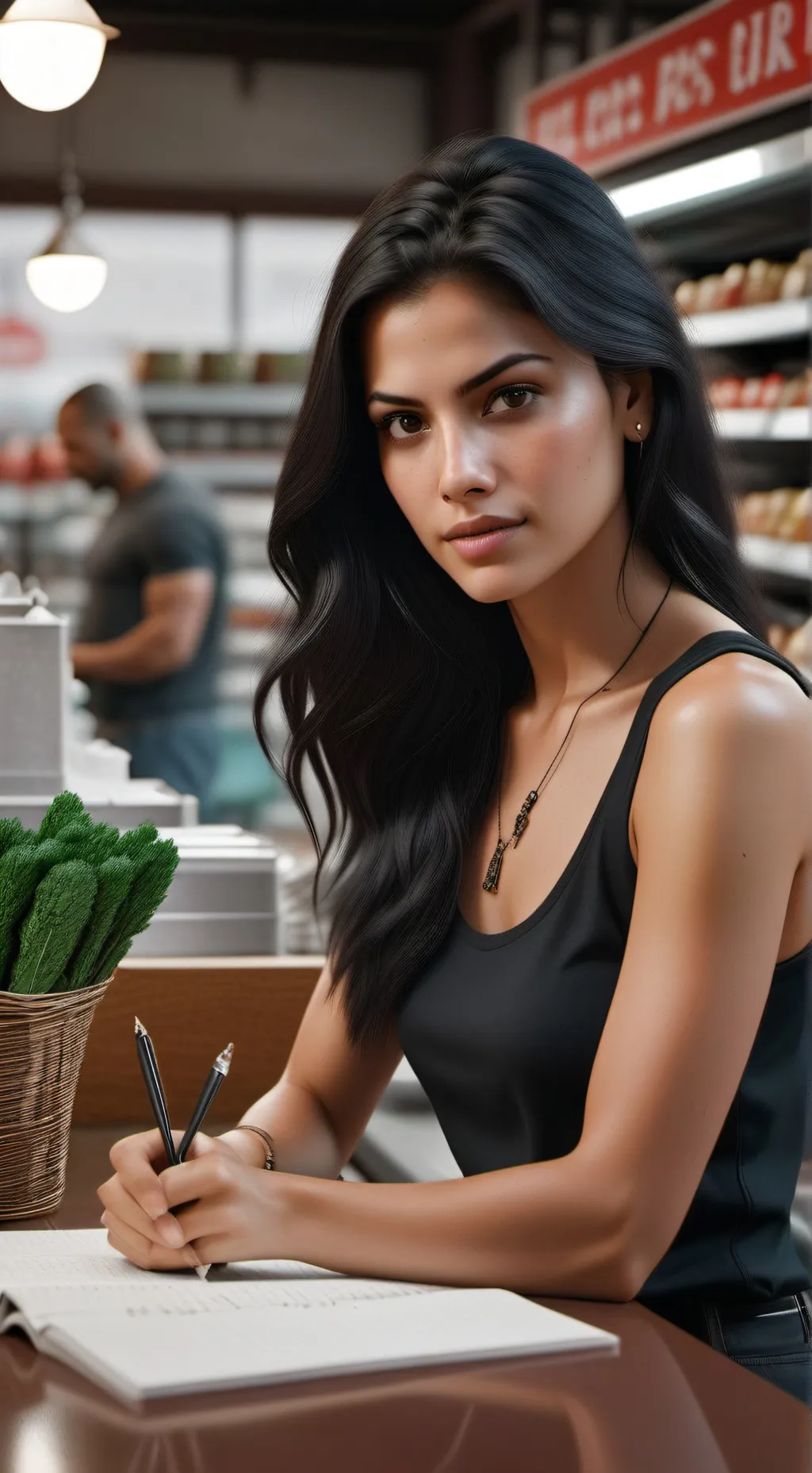 ai character: mia torreto  background