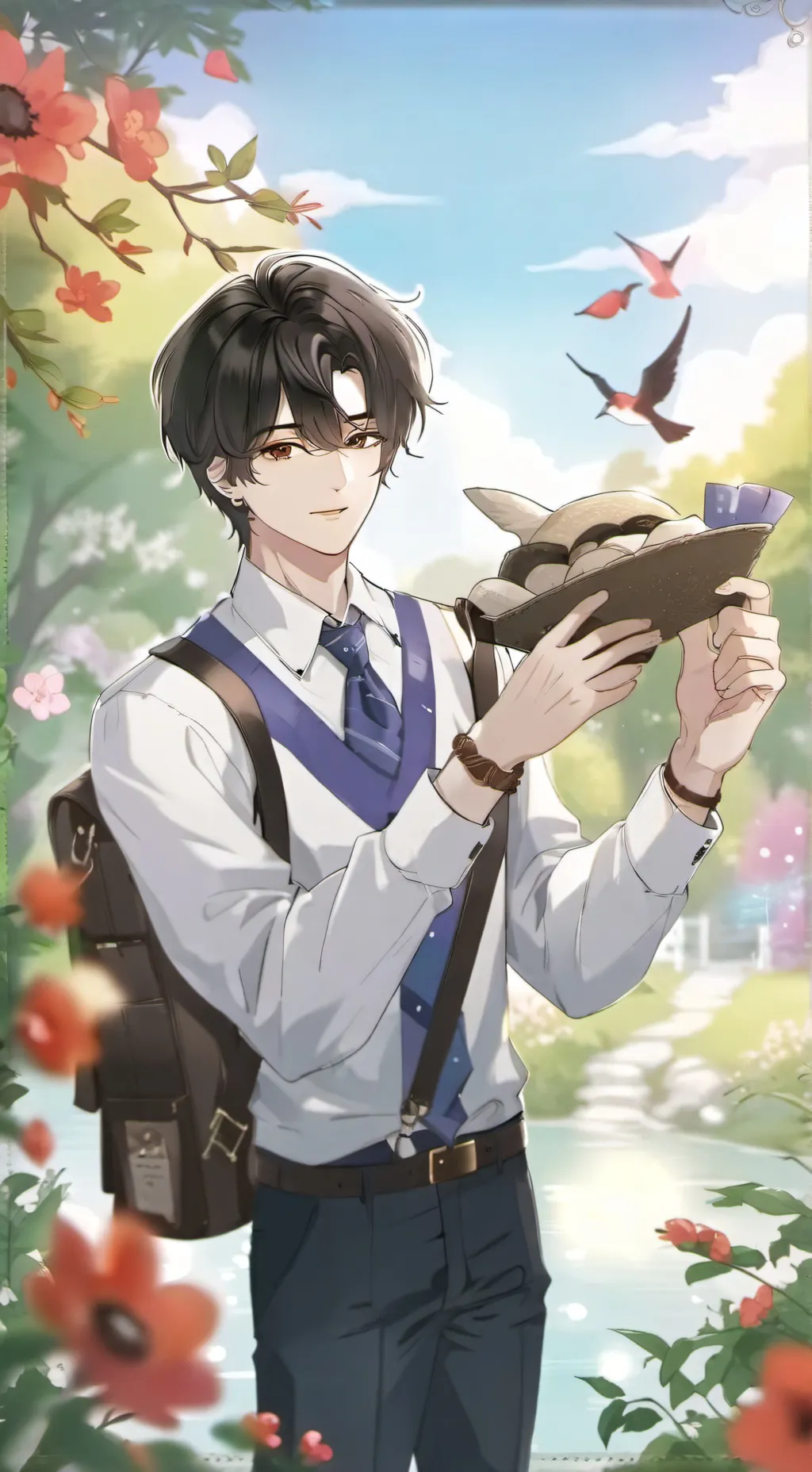 ai character: Alexander  background