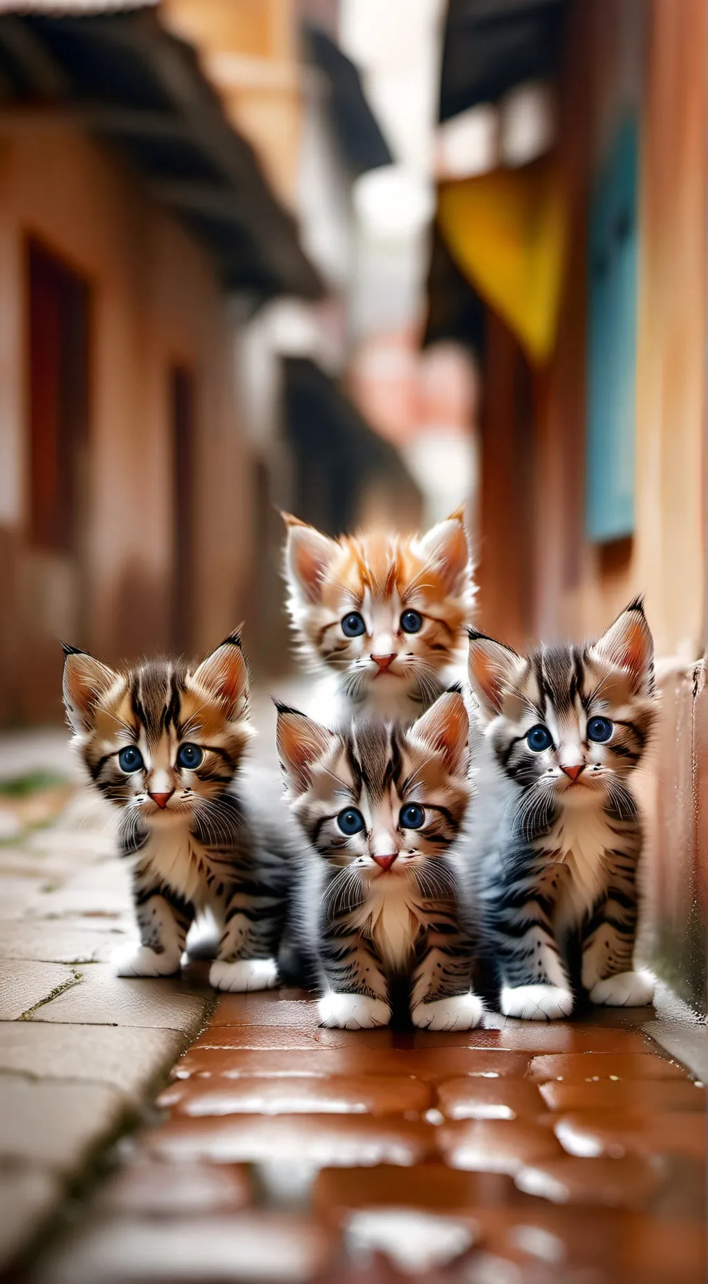 ai character: 4 gatitos background