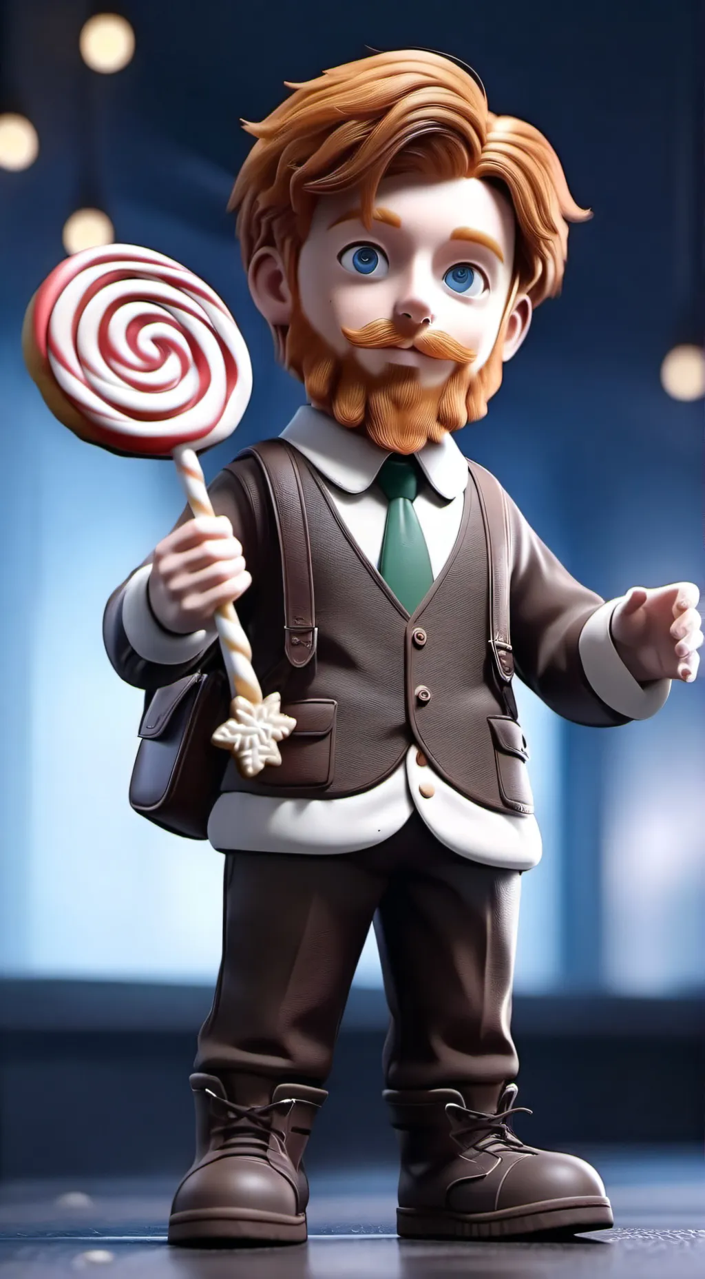 ai character: Ginger bread man background