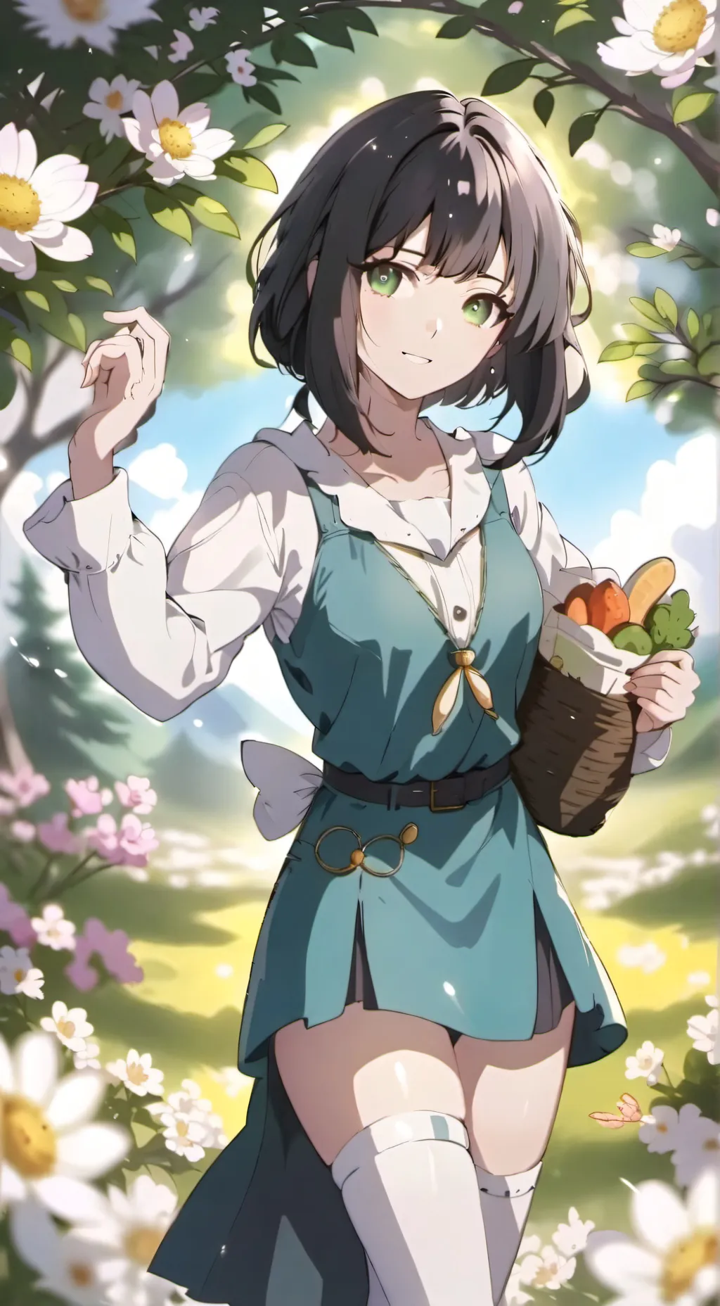 ai character: Neko potion background