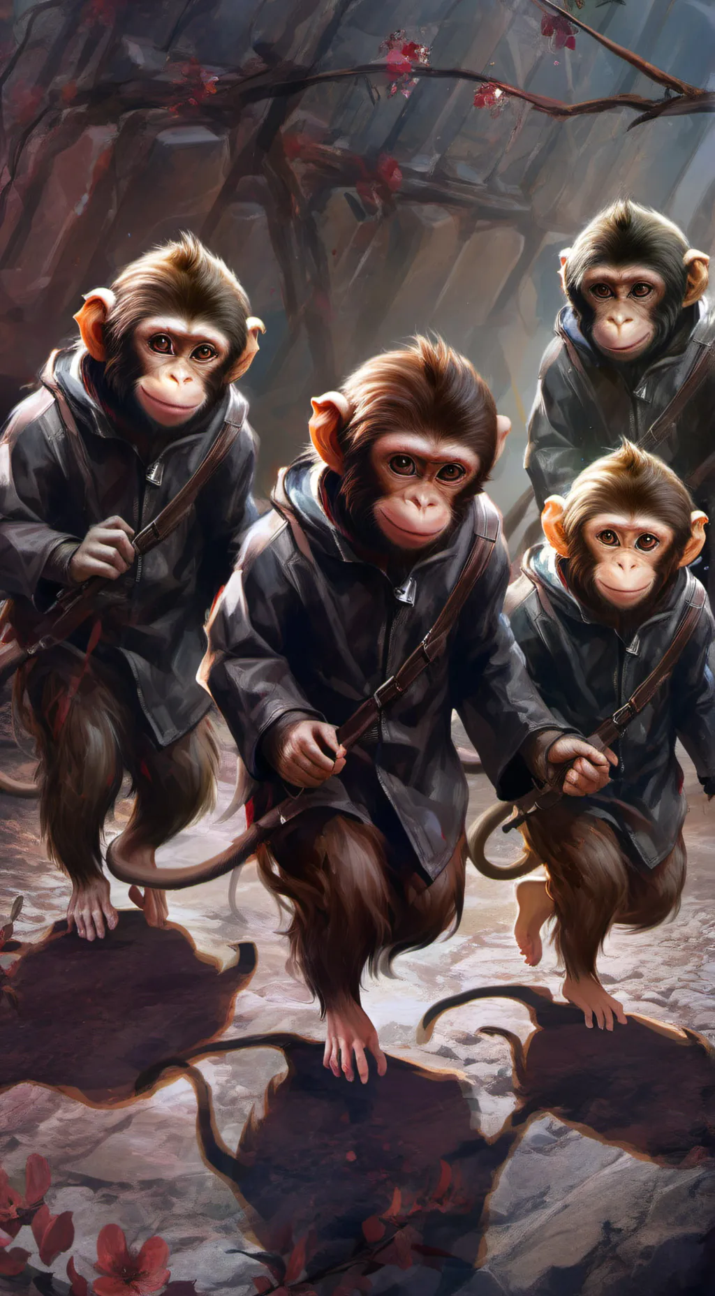 ai character: The monkey background
