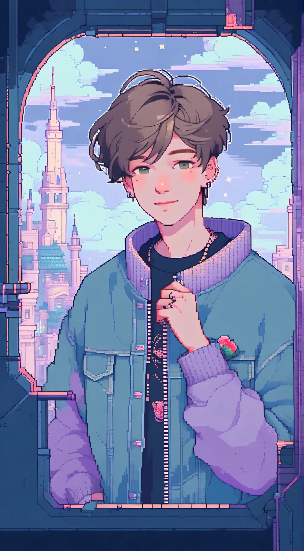 ai character: Alex;) background