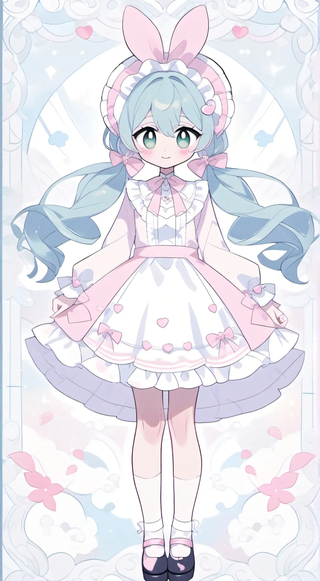 ai character: poppy❤️💙 background