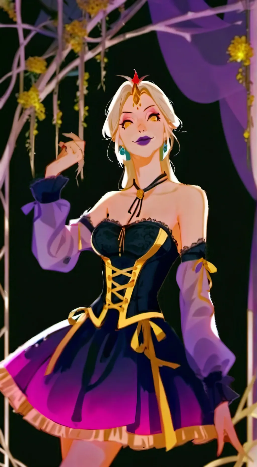 ai character: witch background