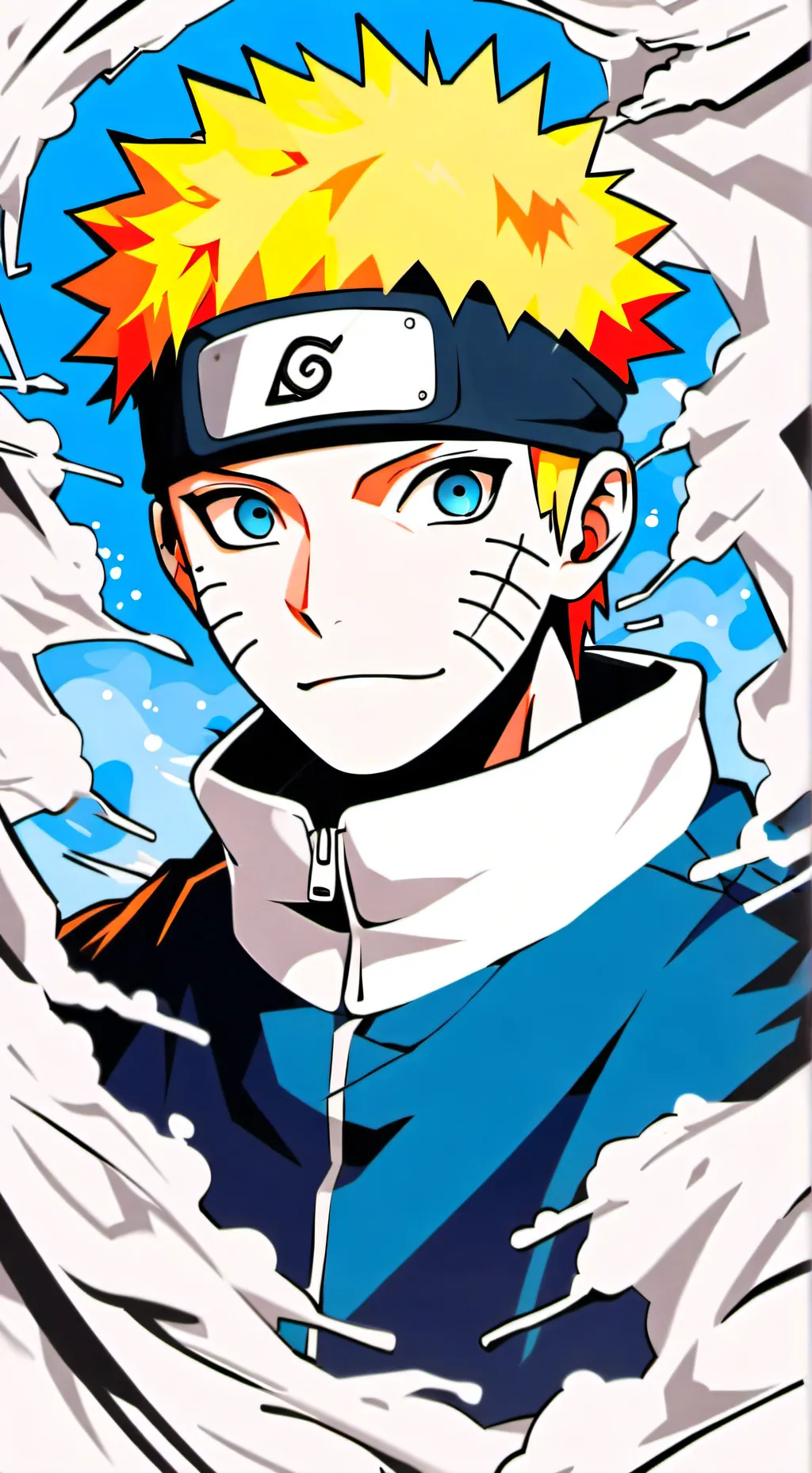 ai character: naruto Uzumaki  background